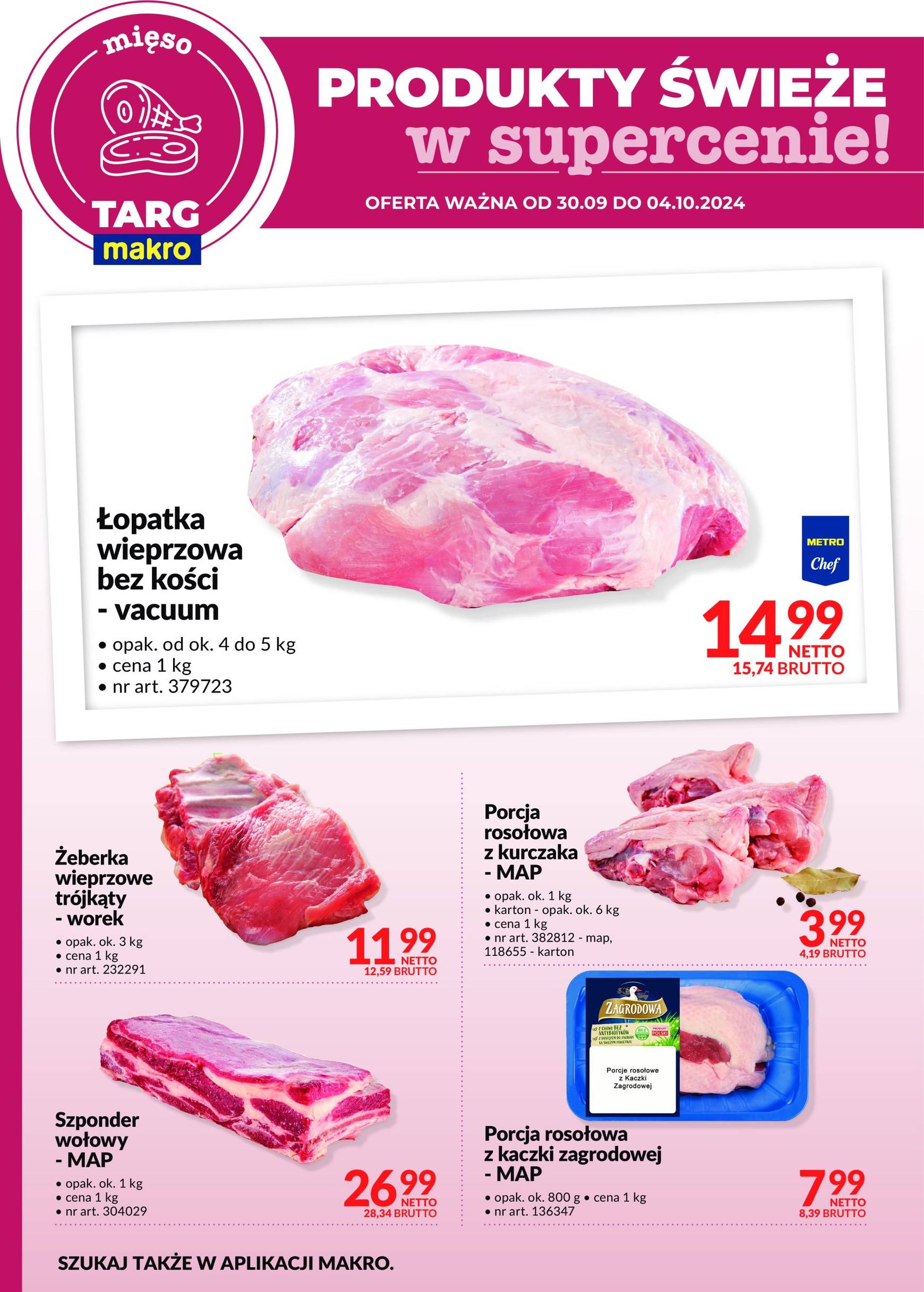 makro - Aktualna Targ MAKRO - oferta świeża w super cenach! gazetka ważna od 30.09. - 04.10. - page: 3