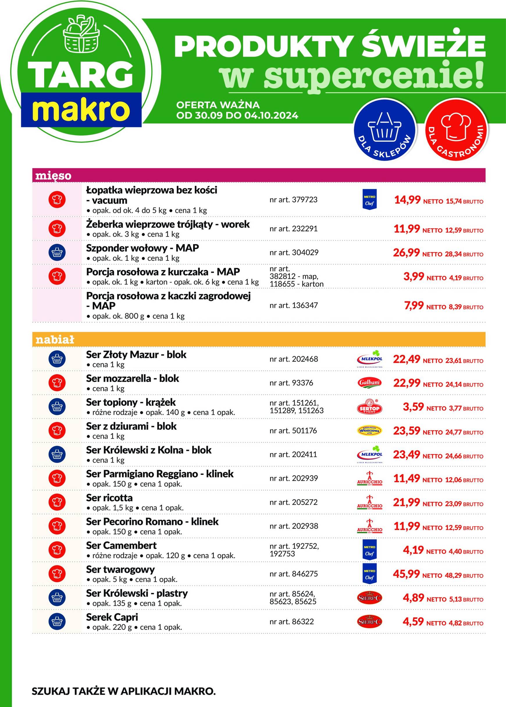 makro - Aktualna Targ MAKRO - oferta świeża w super cenach! gazetka ważna od 30.09. - 04.10. - page: 2