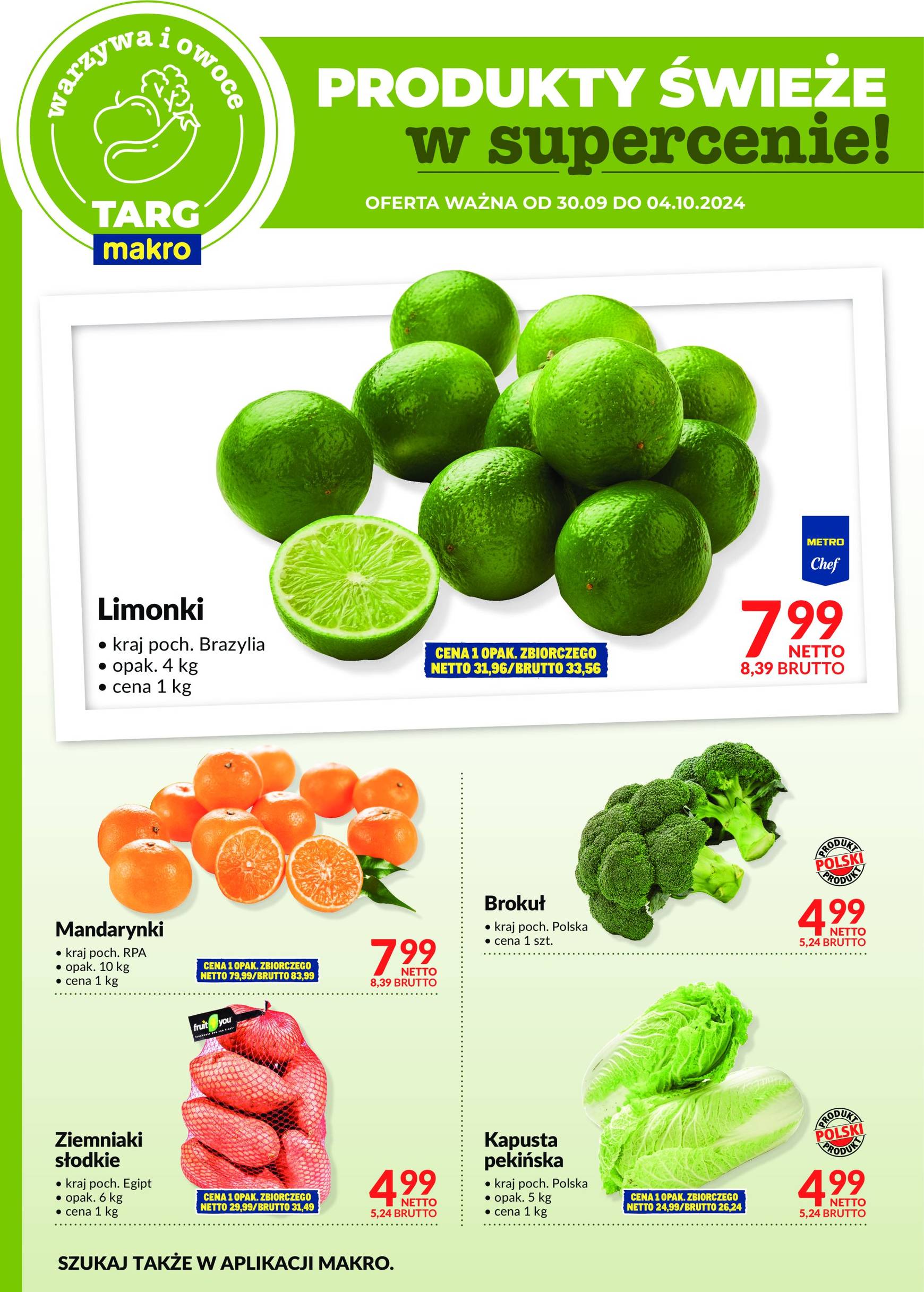 makro - Aktualna Targ MAKRO - oferta świeża w super cenach! gazetka ważna od 30.09. - 04.10. - page: 6