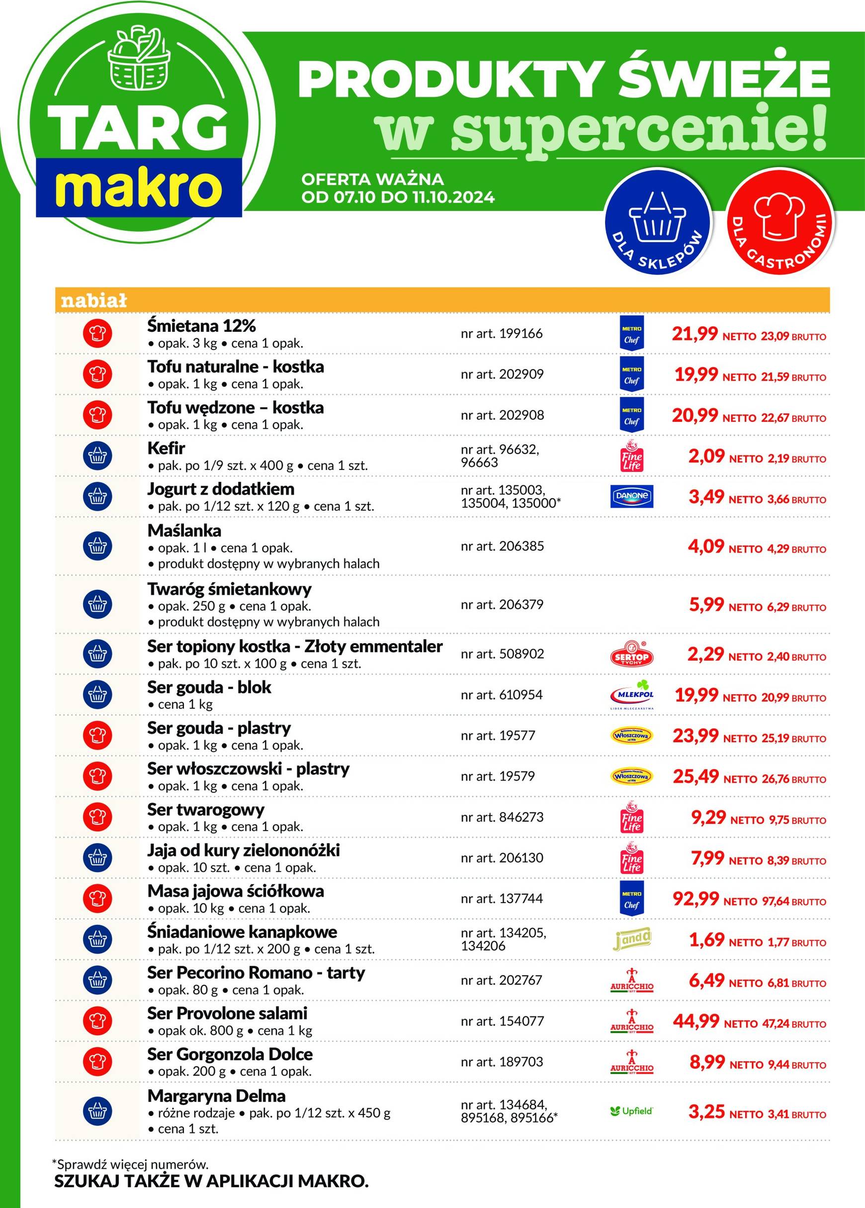 makro - Targ MAKRO - oferta świeża w super cenach gazetka ważna od 07.10. - 11.10. - page: 3