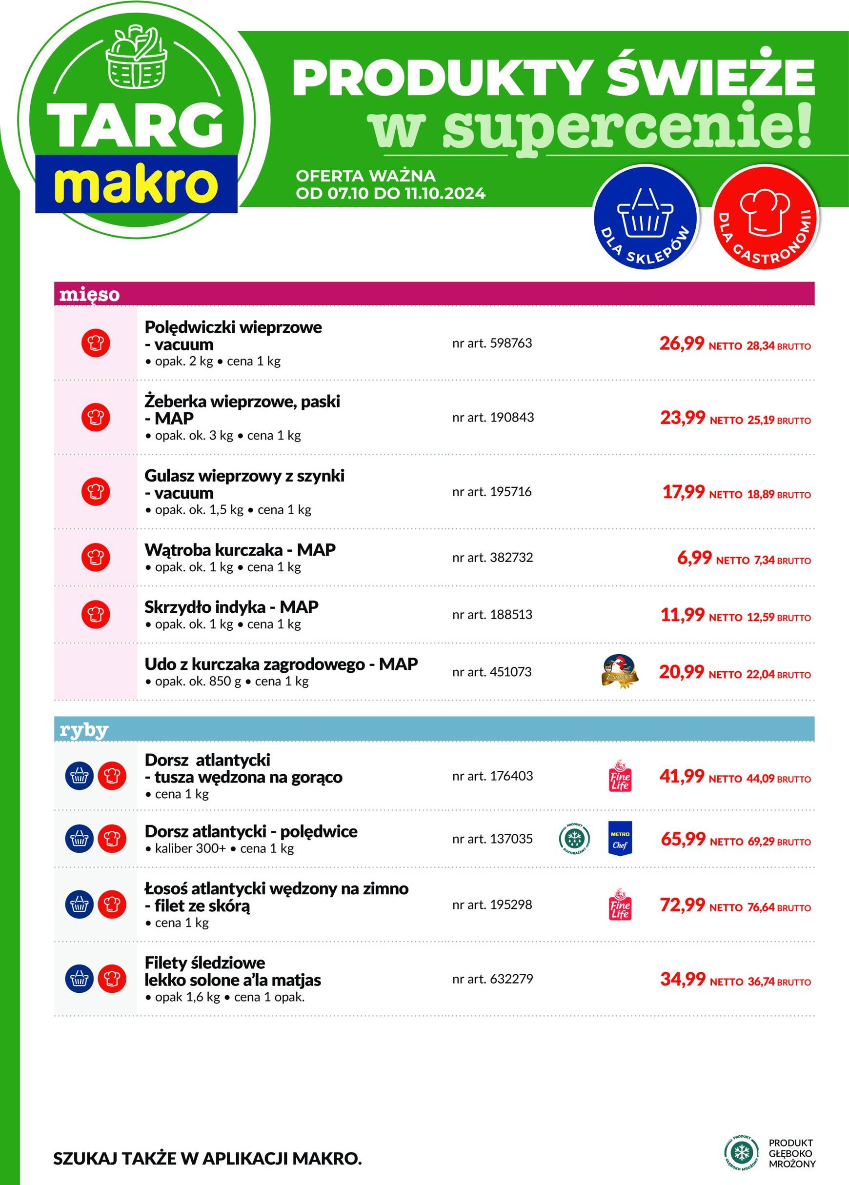 makro - Targ MAKRO - oferta świeża w super cenach gazetka ważna od 07.10. - 11.10. - page: 2