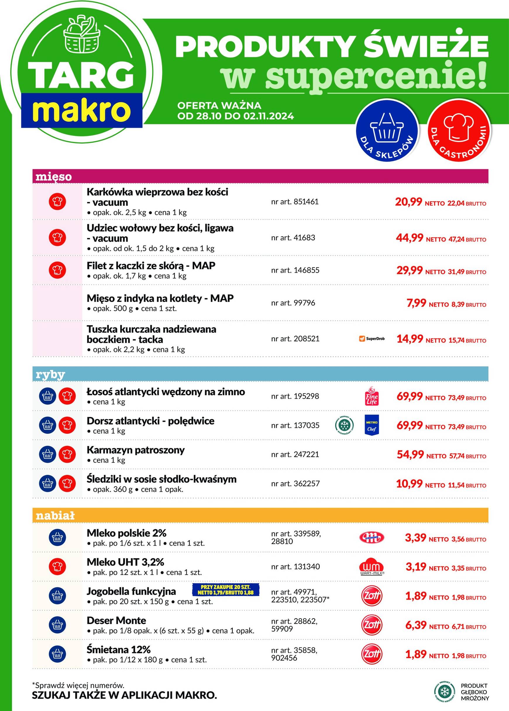 makro - Targ MAKRO - oferta świeża w super cenach! gazetka ważna od 28.10. - 02.11. - page: 2