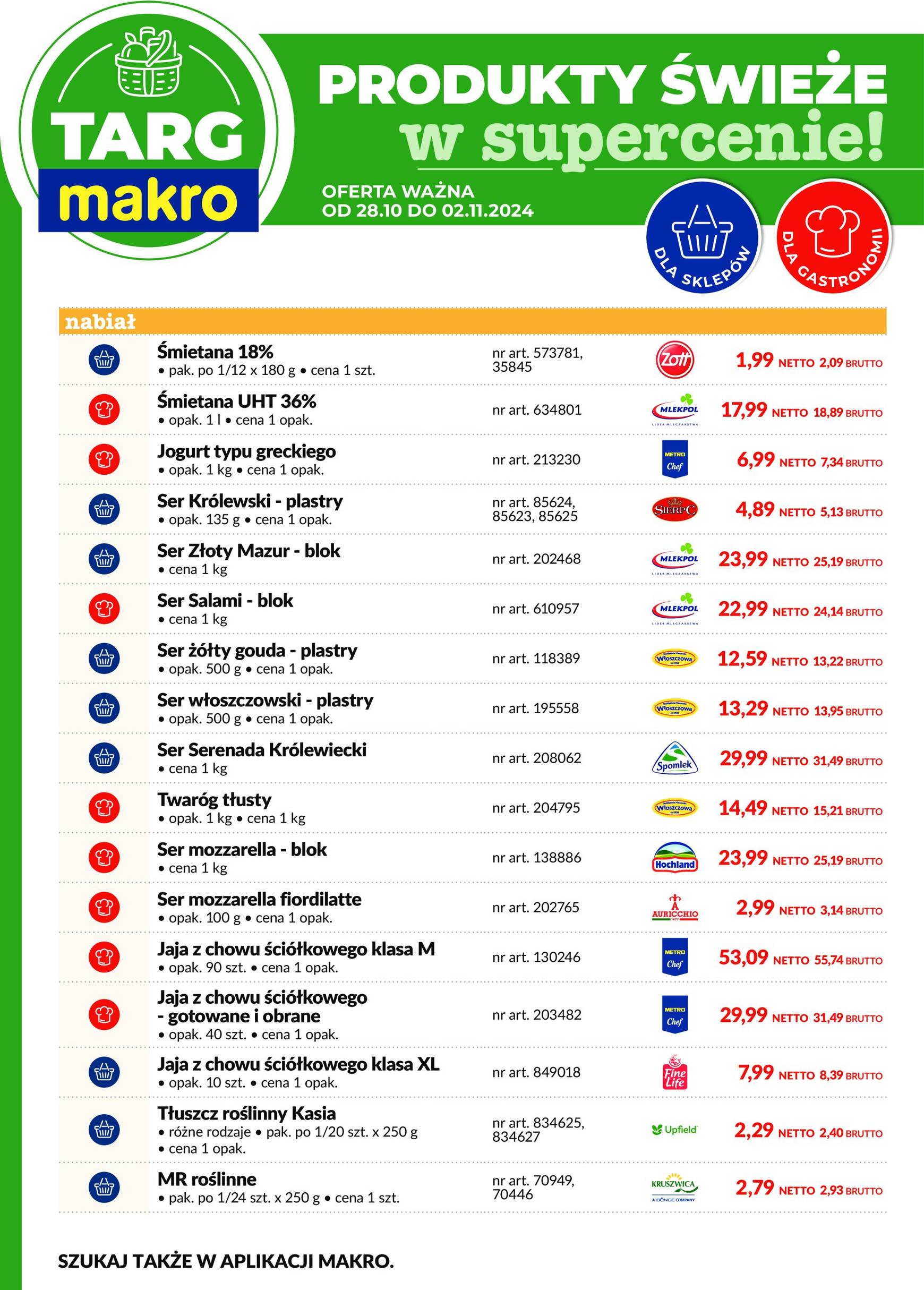 makro - Targ MAKRO - oferta świeża w super cenach! gazetka ważna od 28.10. - 02.11. - page: 3