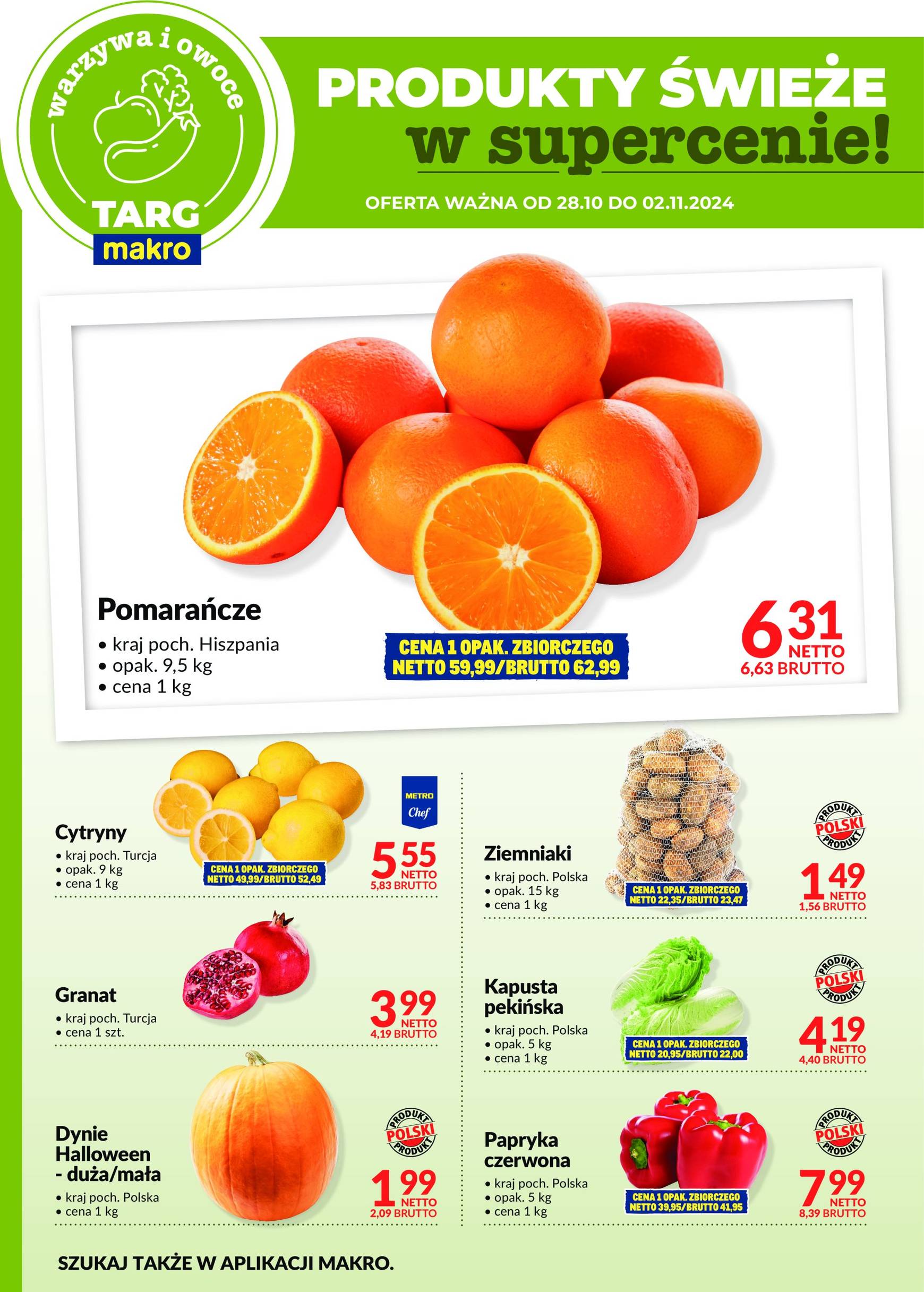 makro - Targ MAKRO - oferta świeża w super cenach! gazetka ważna od 28.10. - 02.11. - page: 7