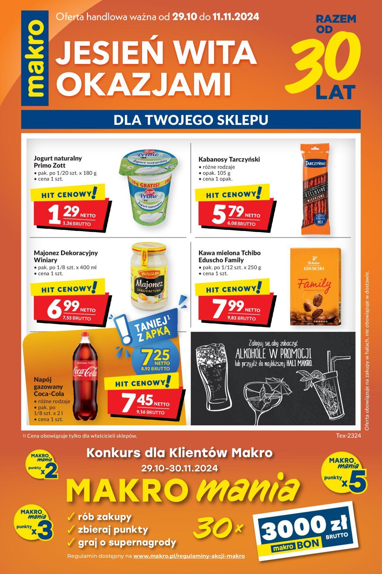 makro - Makro Gazetka - Mega oferty dla Twojego Sklepu 29.10.2024 - 11.11.2024