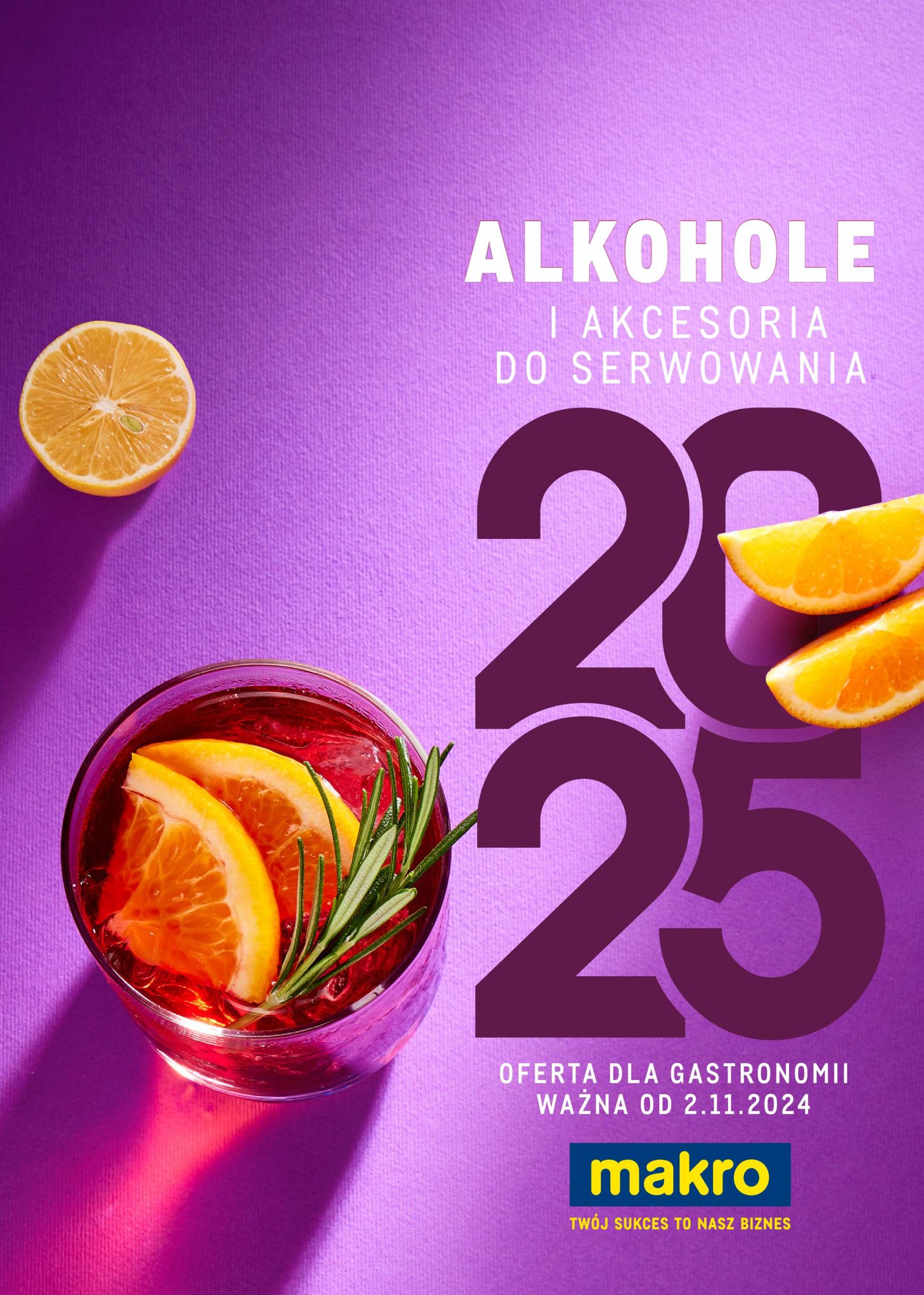 makro - Makro - Alkohole i akcesoria do serwowania gazetka ważna od 02.11. - 30.09.