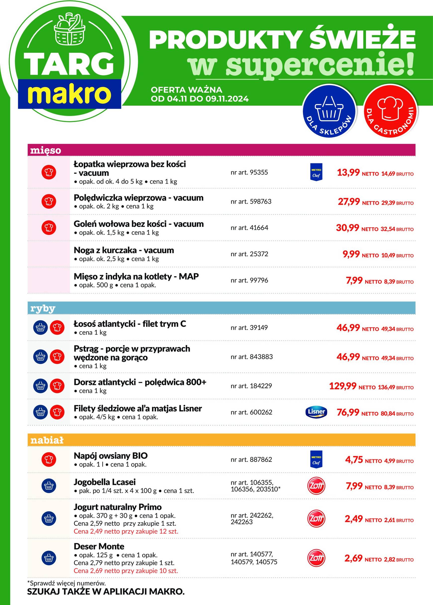 makro - Targ MAKRO - oferta świeża w super cenach! gazetka ważna od 04.11. - 09.11. - page: 2