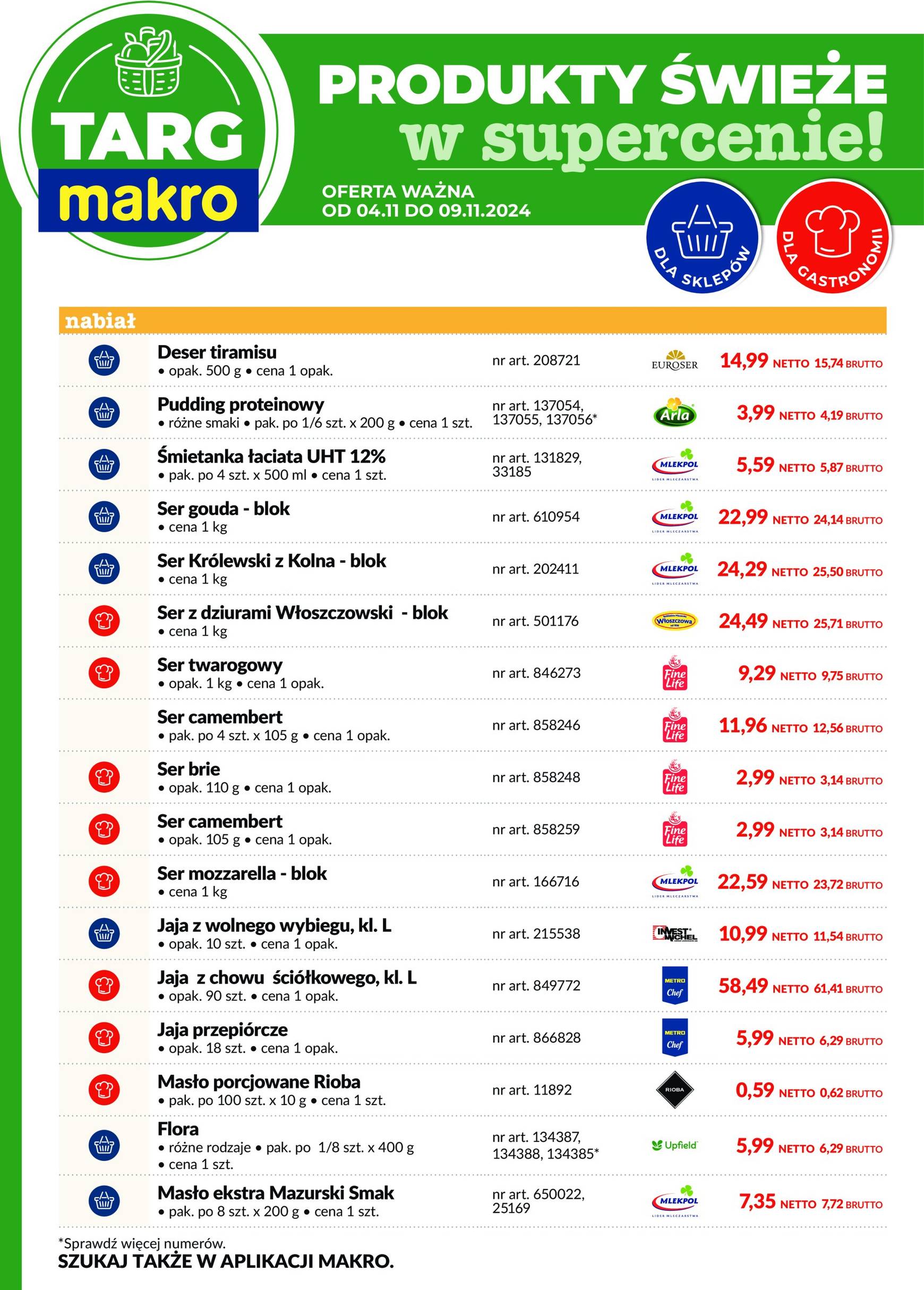 makro - Targ MAKRO - oferta świeża w super cenach! gazetka ważna od 04.11. - 09.11. - page: 3