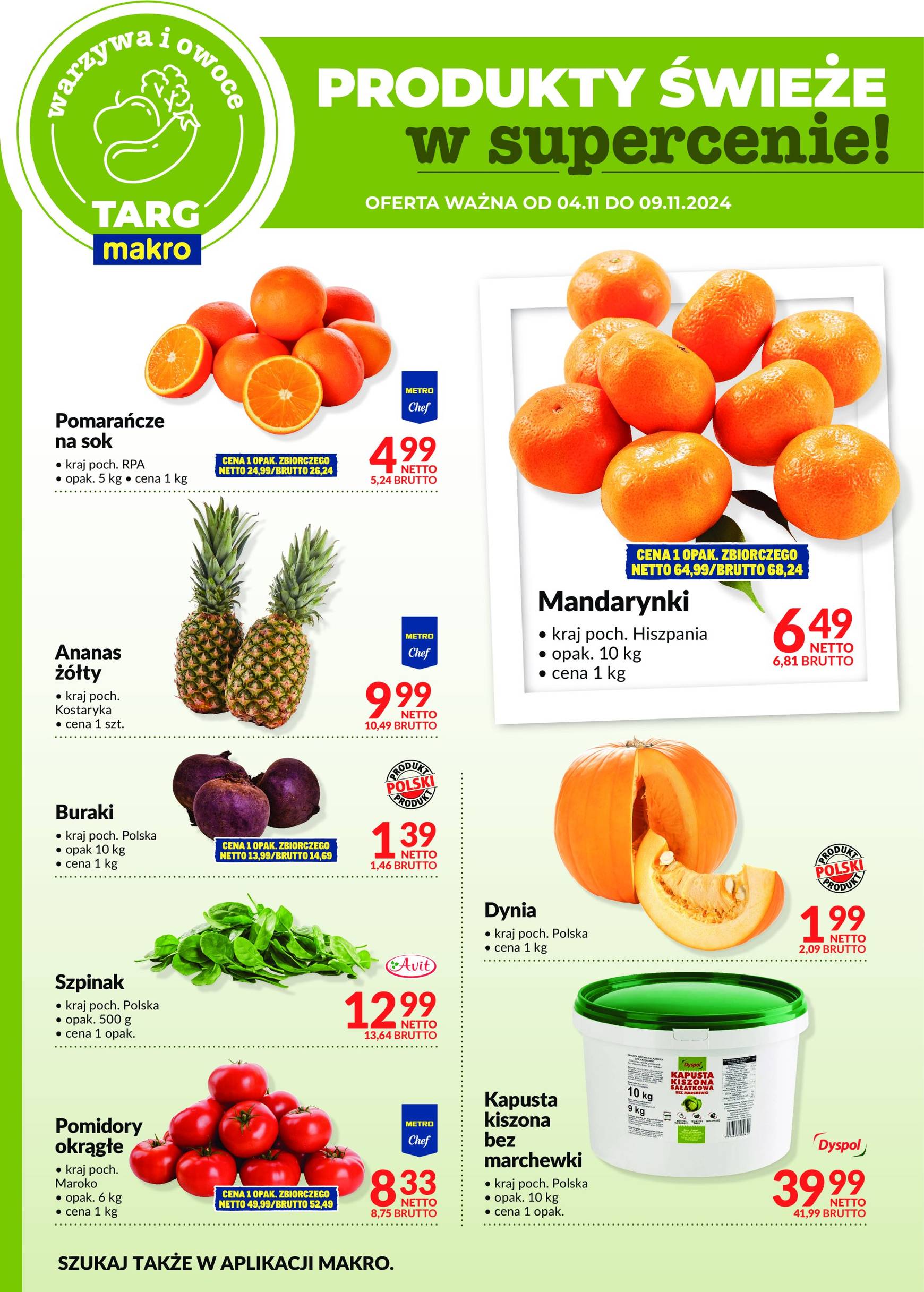 makro - Targ MAKRO - oferta świeża w super cenach! gazetka ważna od 04.11. - 09.11. - page: 7