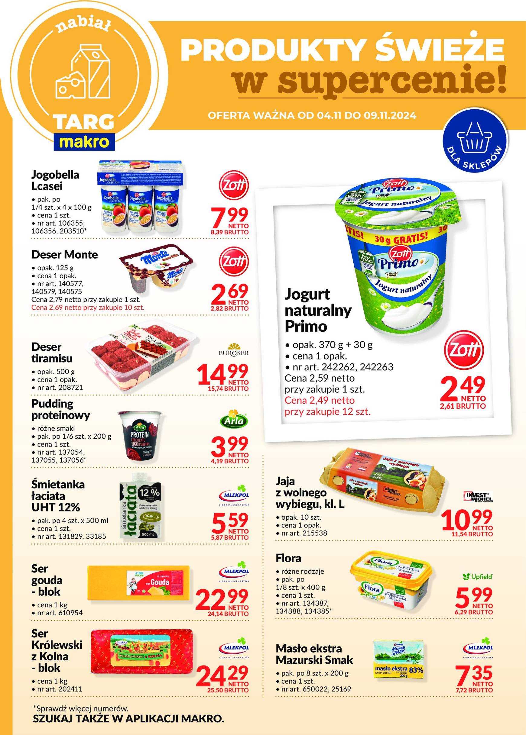 makro - Targ MAKRO - oferta świeża w super cenach! gazetka ważna od 04.11. - 09.11. - page: 9