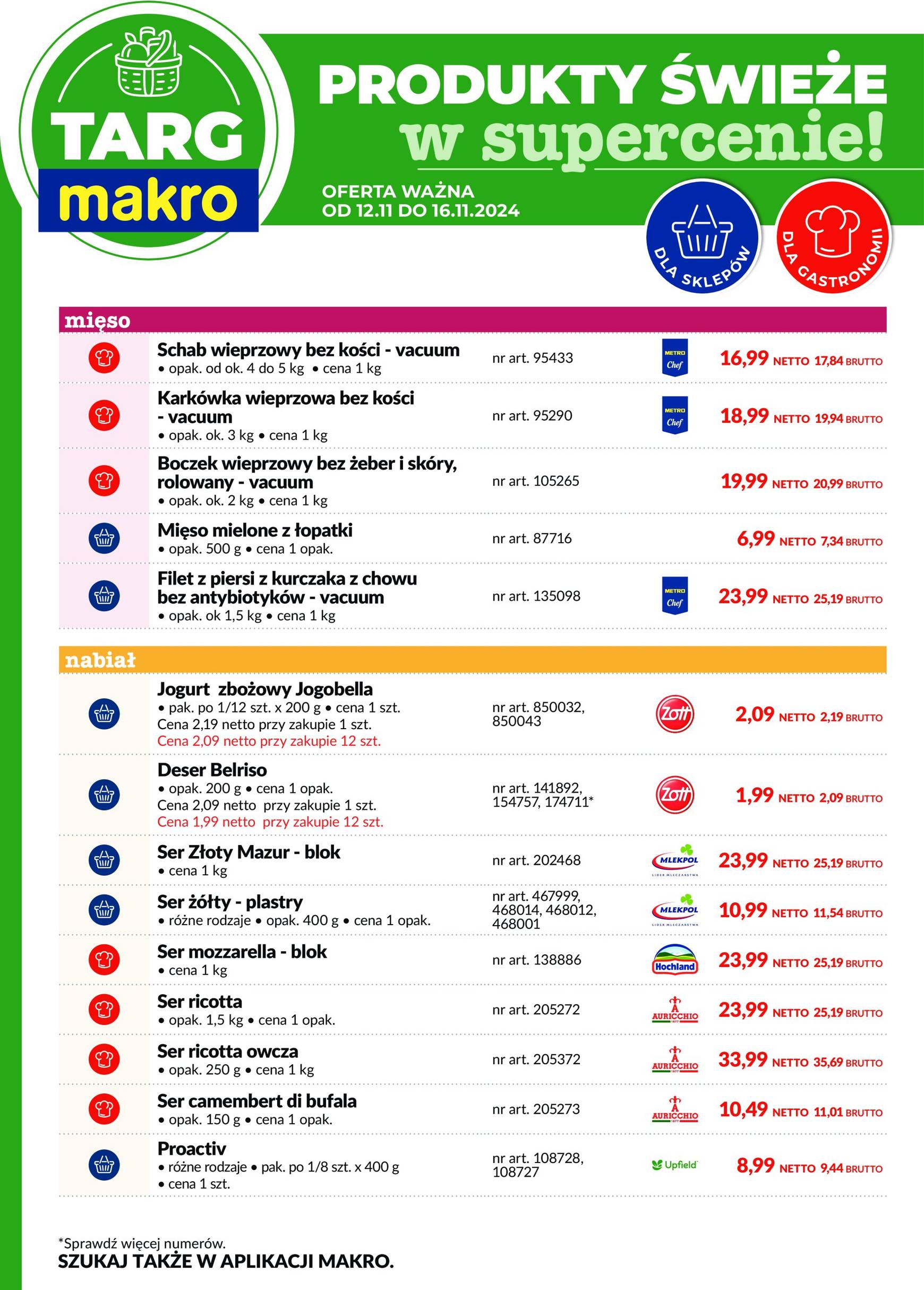 makro - Targ MAKRO - oferta świeża w super cenach! gazetka ważna od 12.11. - 16.11. - page: 2