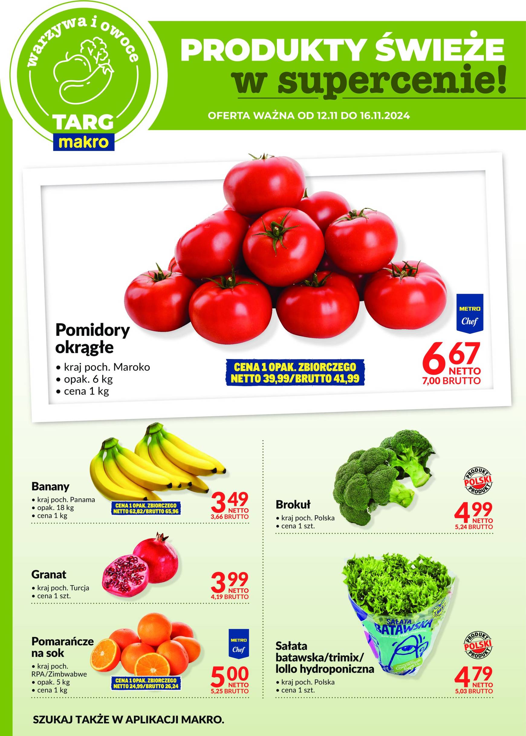 makro - Targ MAKRO - oferta świeża w super cenach! gazetka ważna od 12.11. - 16.11. - page: 6