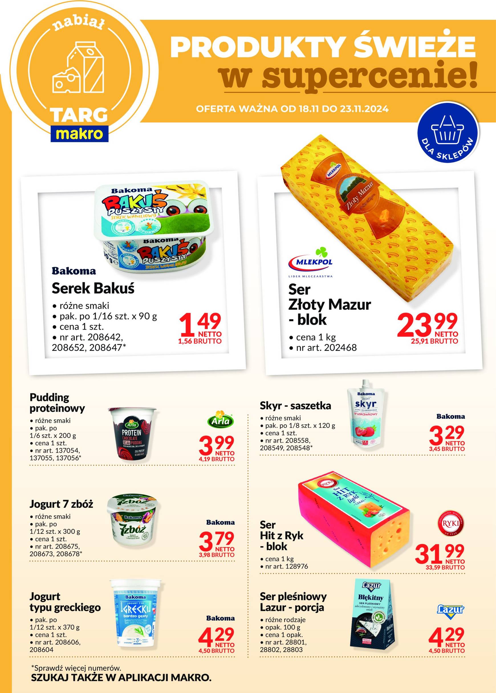 makro - Targ MAKRO - oferta świeża w super cenach! gazetka ważna od 18.11. - 23.11. - page: 8