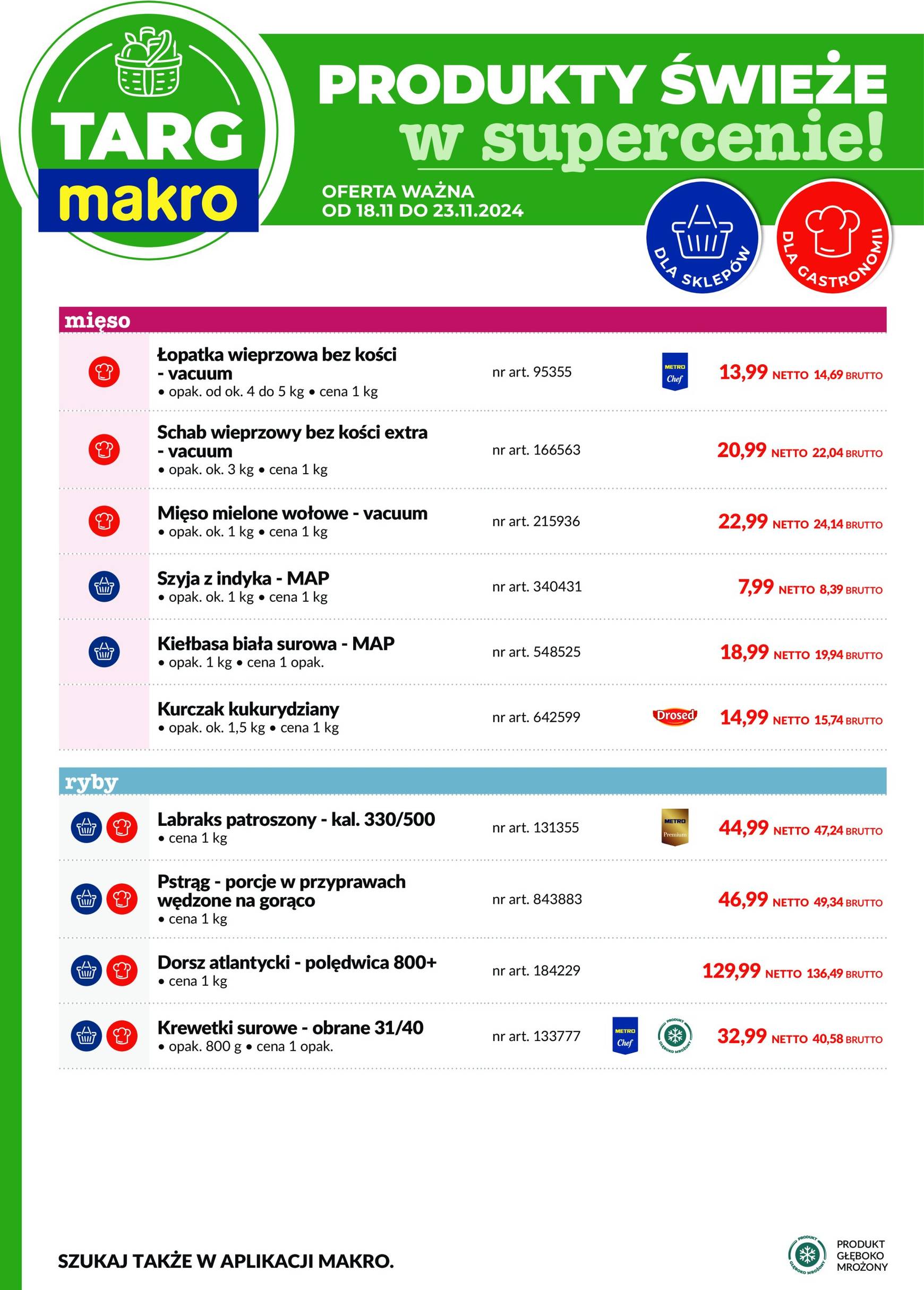 makro - Targ MAKRO - oferta świeża w super cenach! gazetka ważna od 18.11. - 23.11. - page: 2