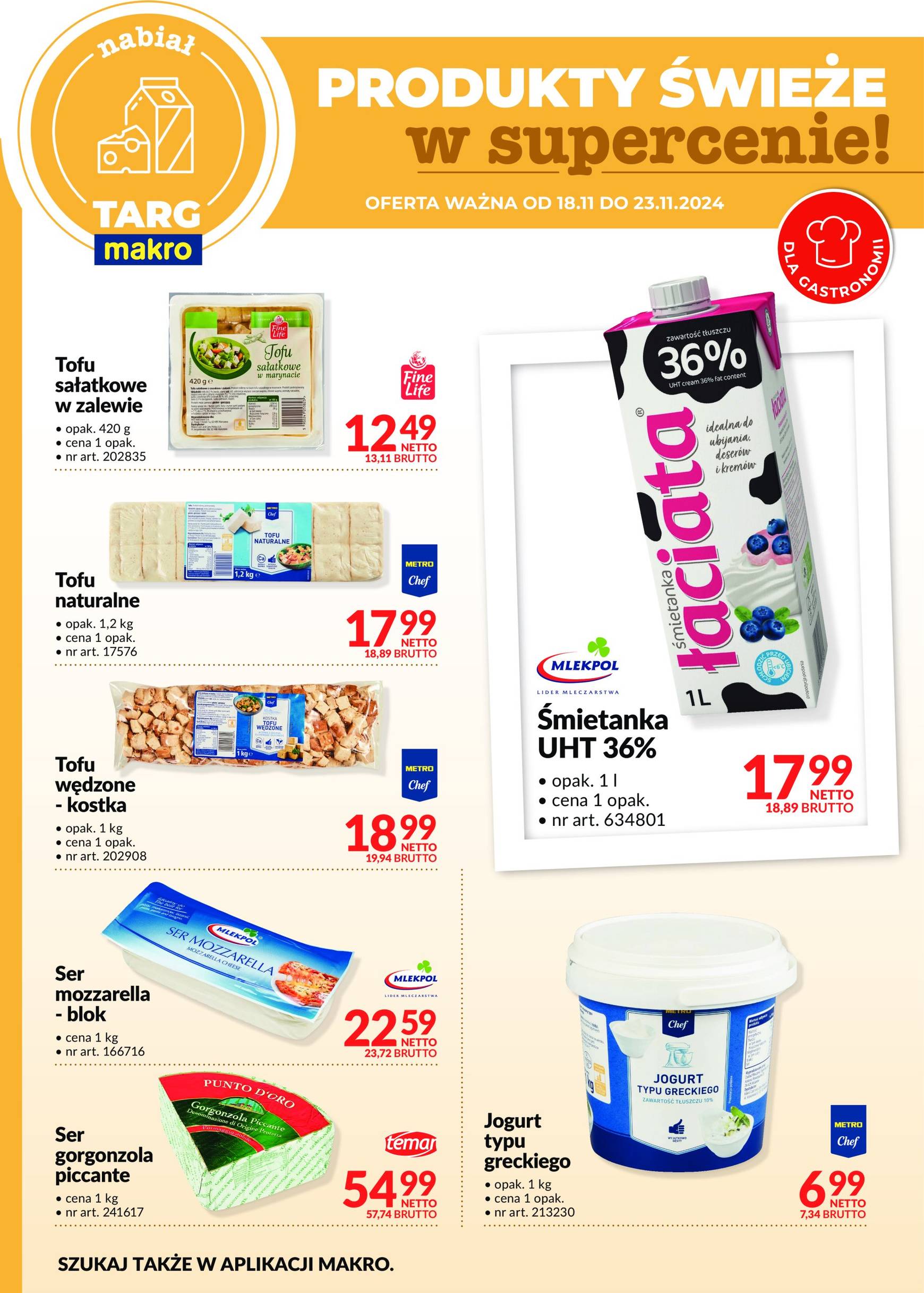 makro - Targ MAKRO - oferta świeża w super cenach! gazetka ważna od 18.11. - 23.11. - page: 9