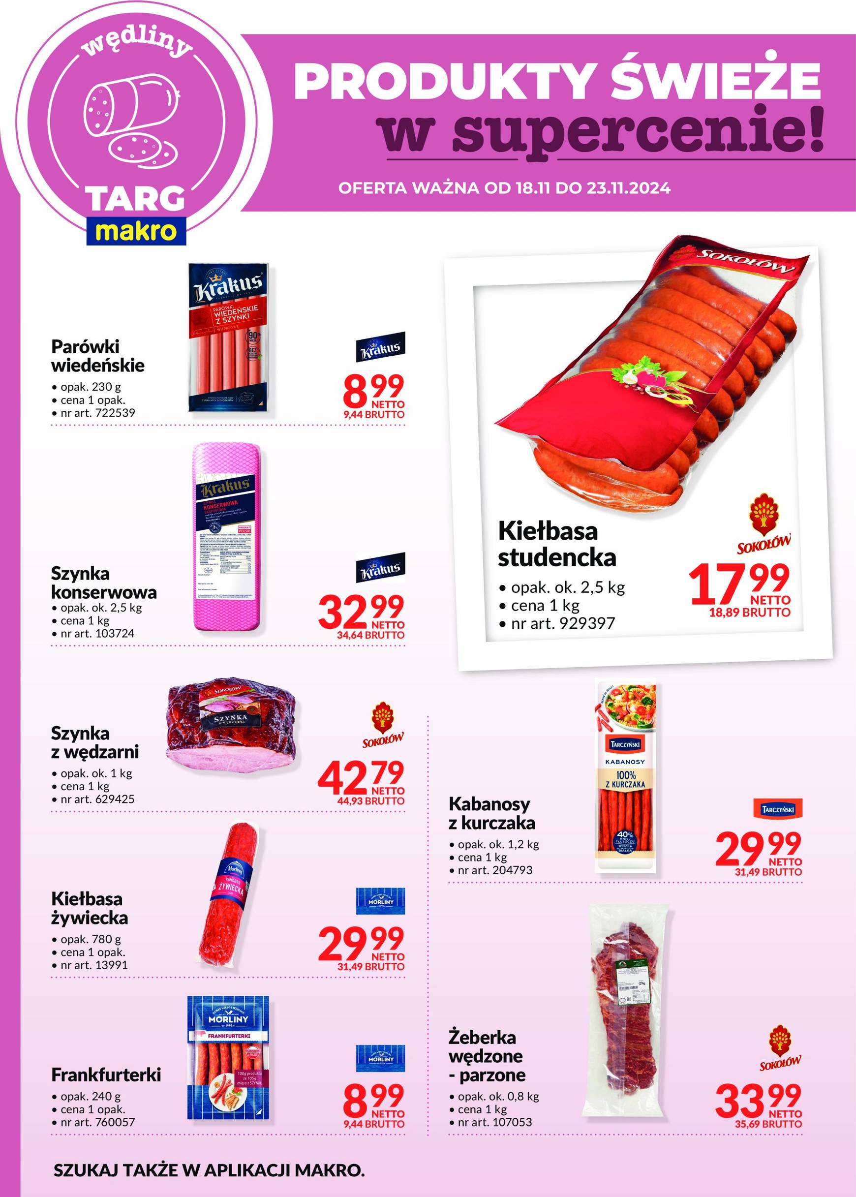 makro - Targ MAKRO - oferta świeża w super cenach! gazetka ważna od 18.11. - 23.11. - page: 5