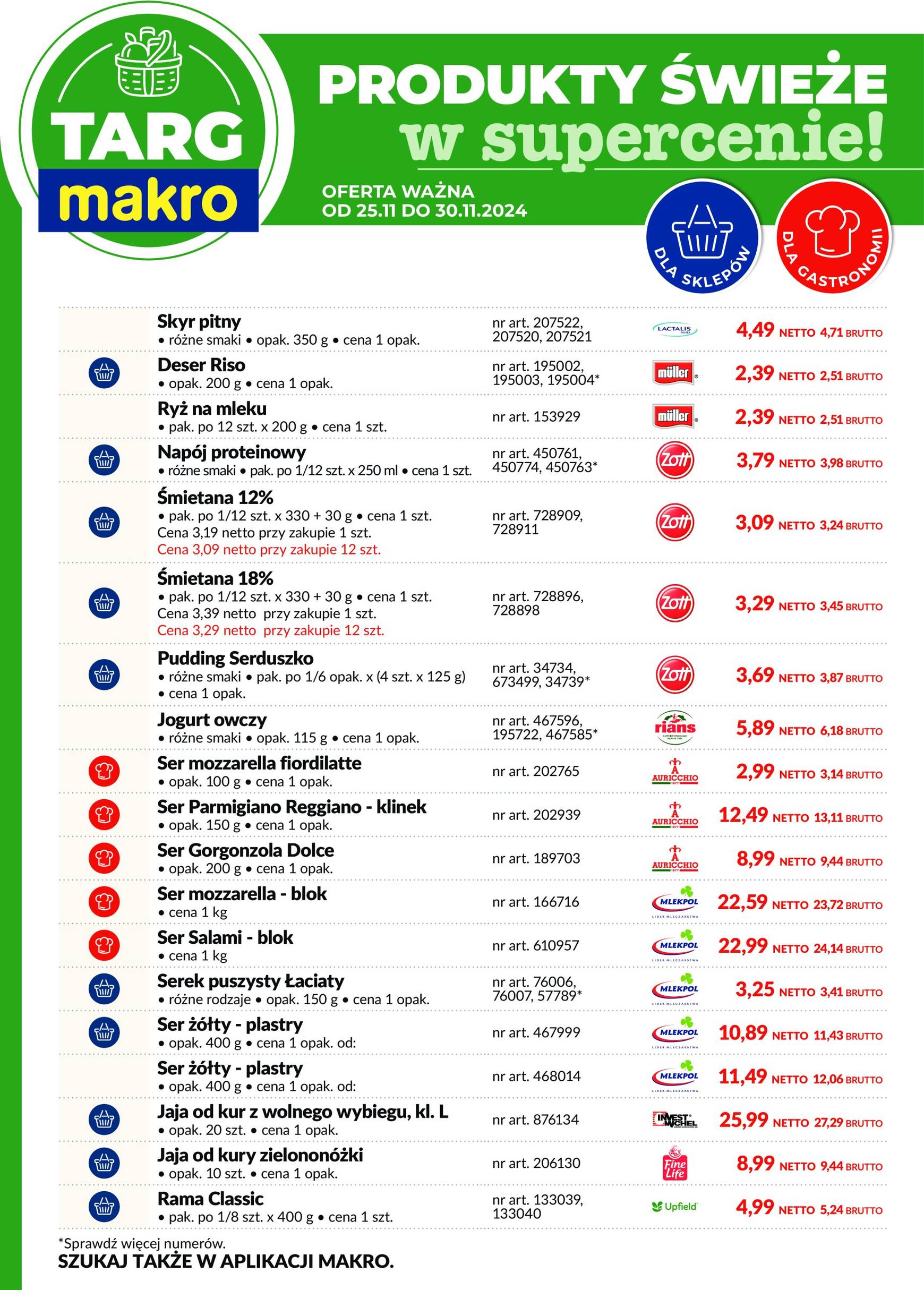 makro - Targ MAKRO - oferta świeża w super cenach gazetka ważna od 25.11. - 30.11. - page: 3