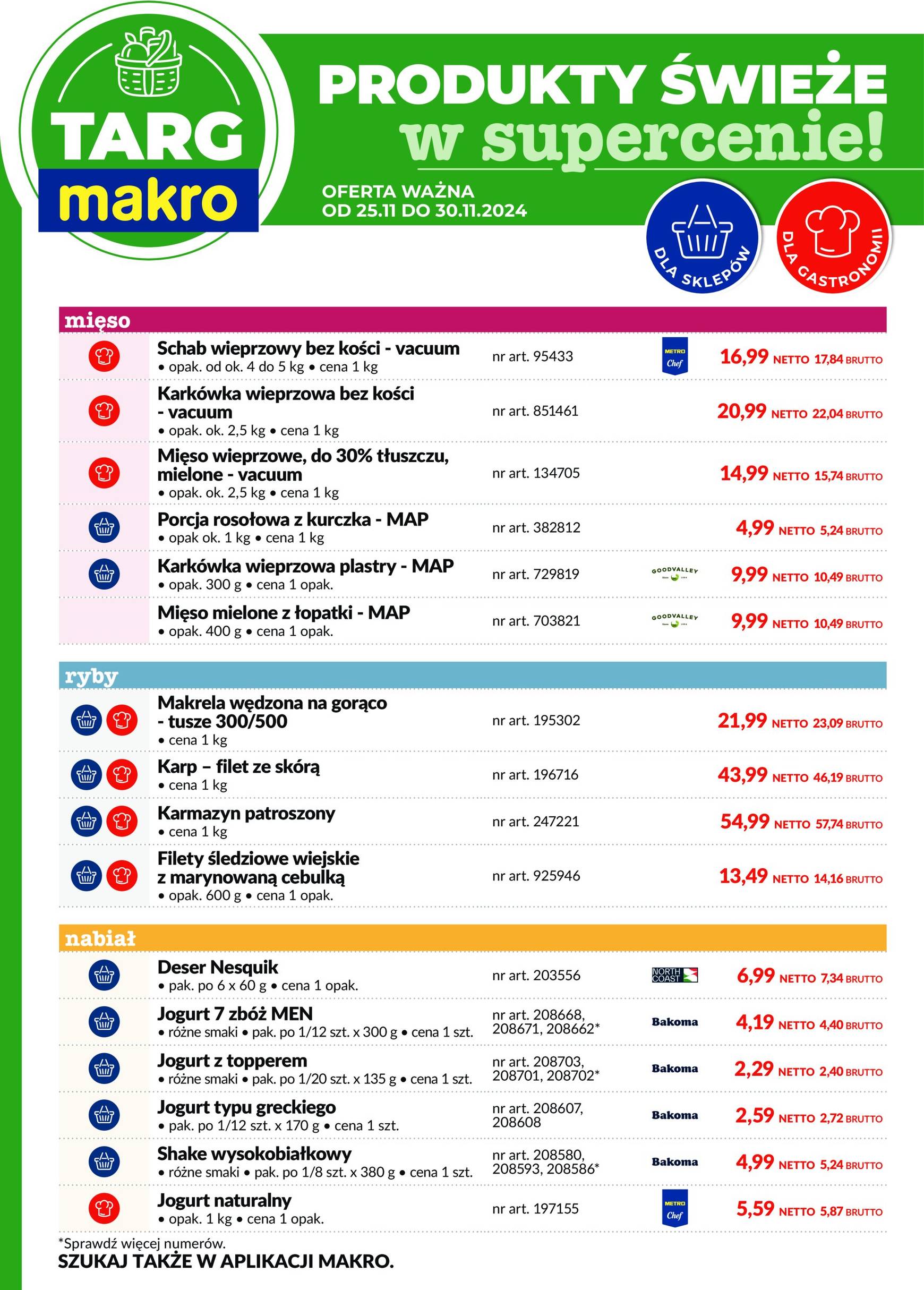 makro - Targ MAKRO - oferta świeża w super cenach gazetka ważna od 25.11. - 30.11. - page: 2