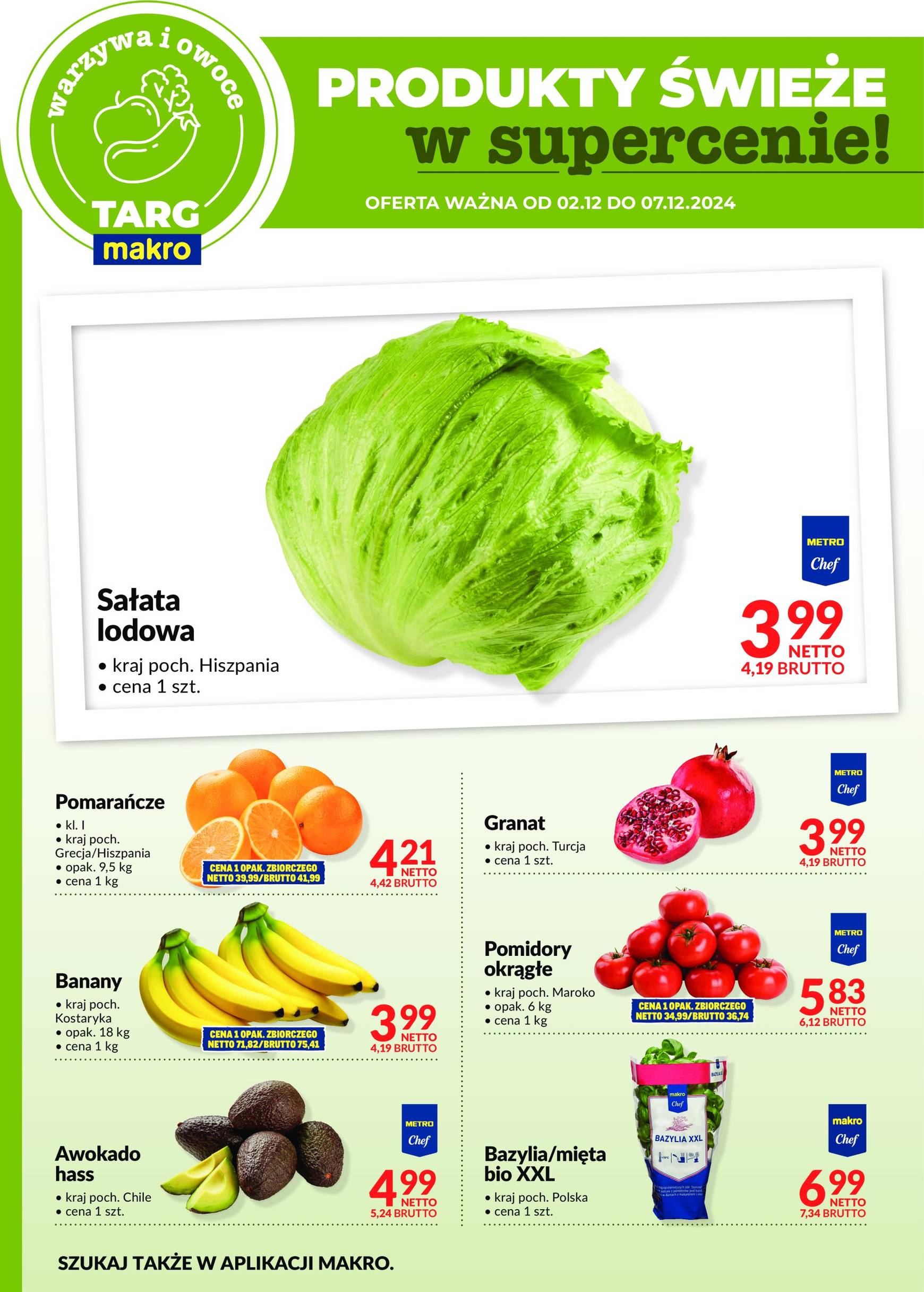 makro - Targ MAKRO - Oferta świeża w super cenach! gazetka ważna od 02.12. - 07.12. - page: 7