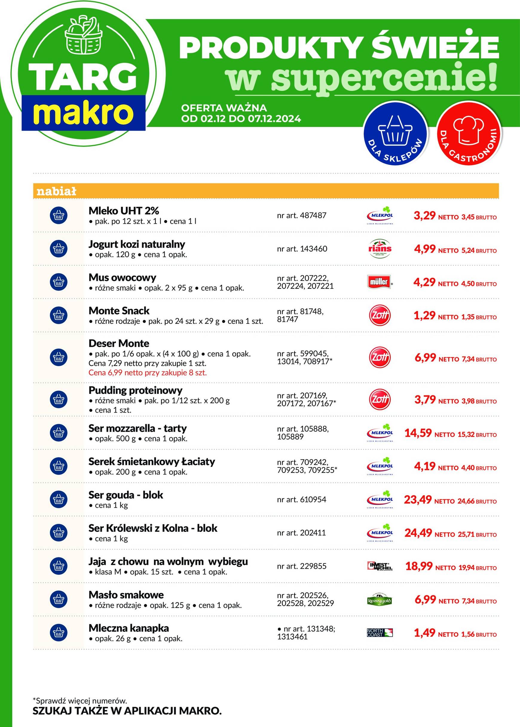 makro - Targ MAKRO - Oferta świeża w super cenach! gazetka ważna od 02.12. - 07.12. - page: 3