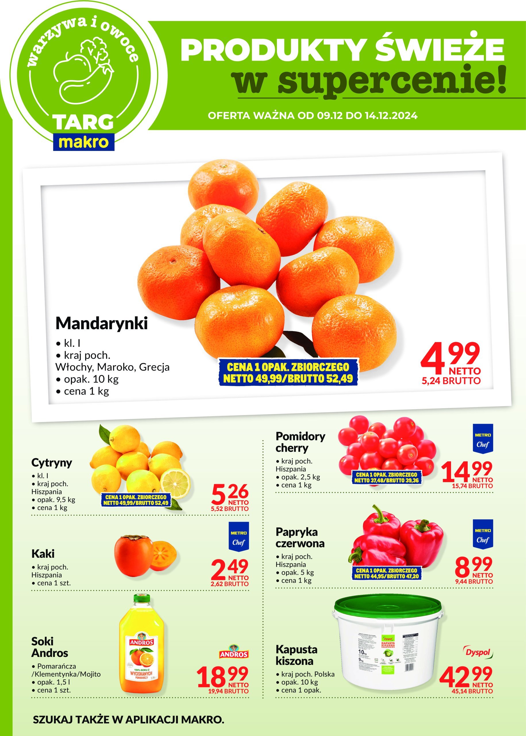 makro - Targ MAKRO - oferta świeża w super cenach gazetka ważna od 09.12. - 14.12. - page: 7