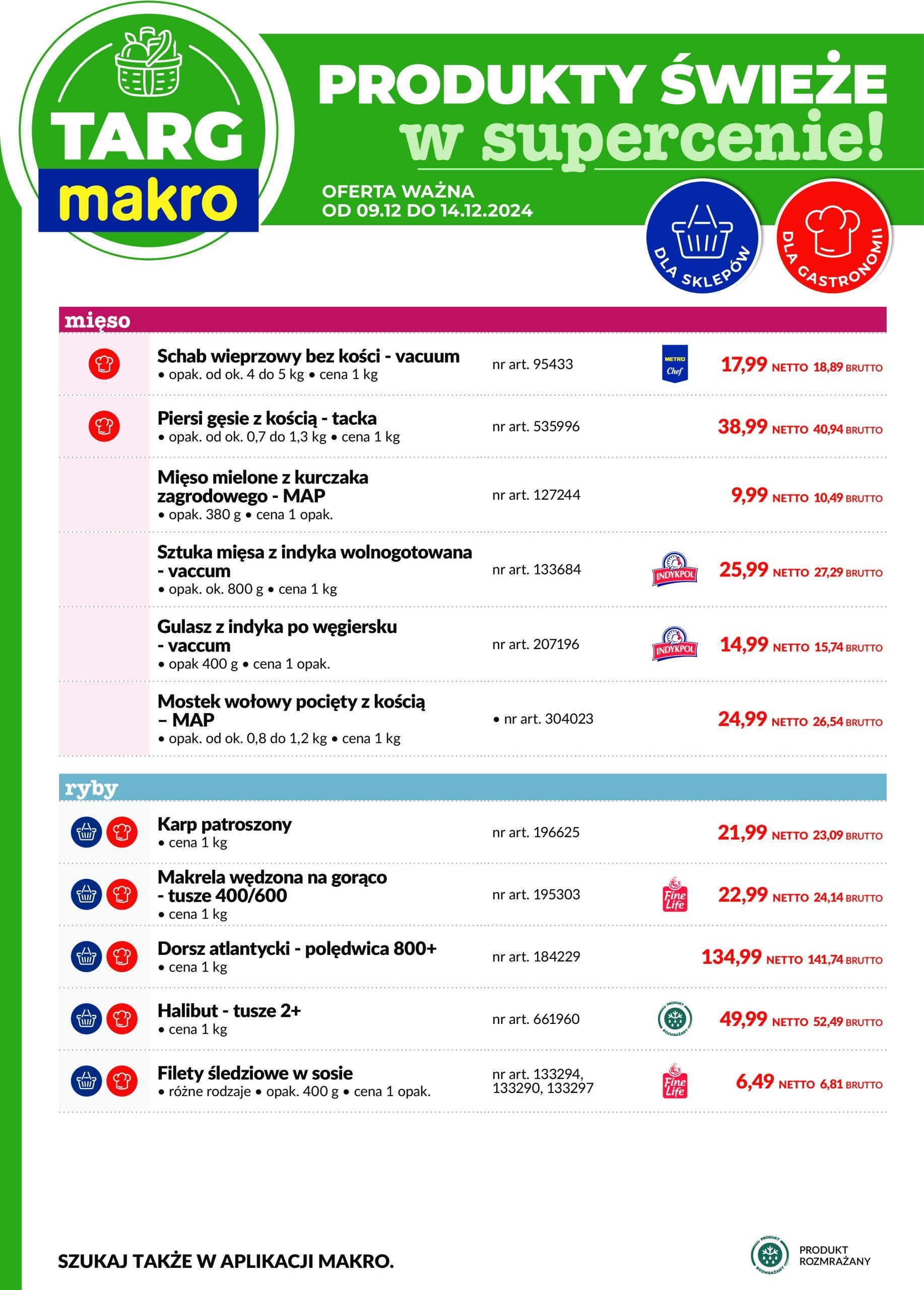 makro - Targ MAKRO - oferta świeża w super cenach gazetka ważna od 09.12. - 14.12. - page: 2