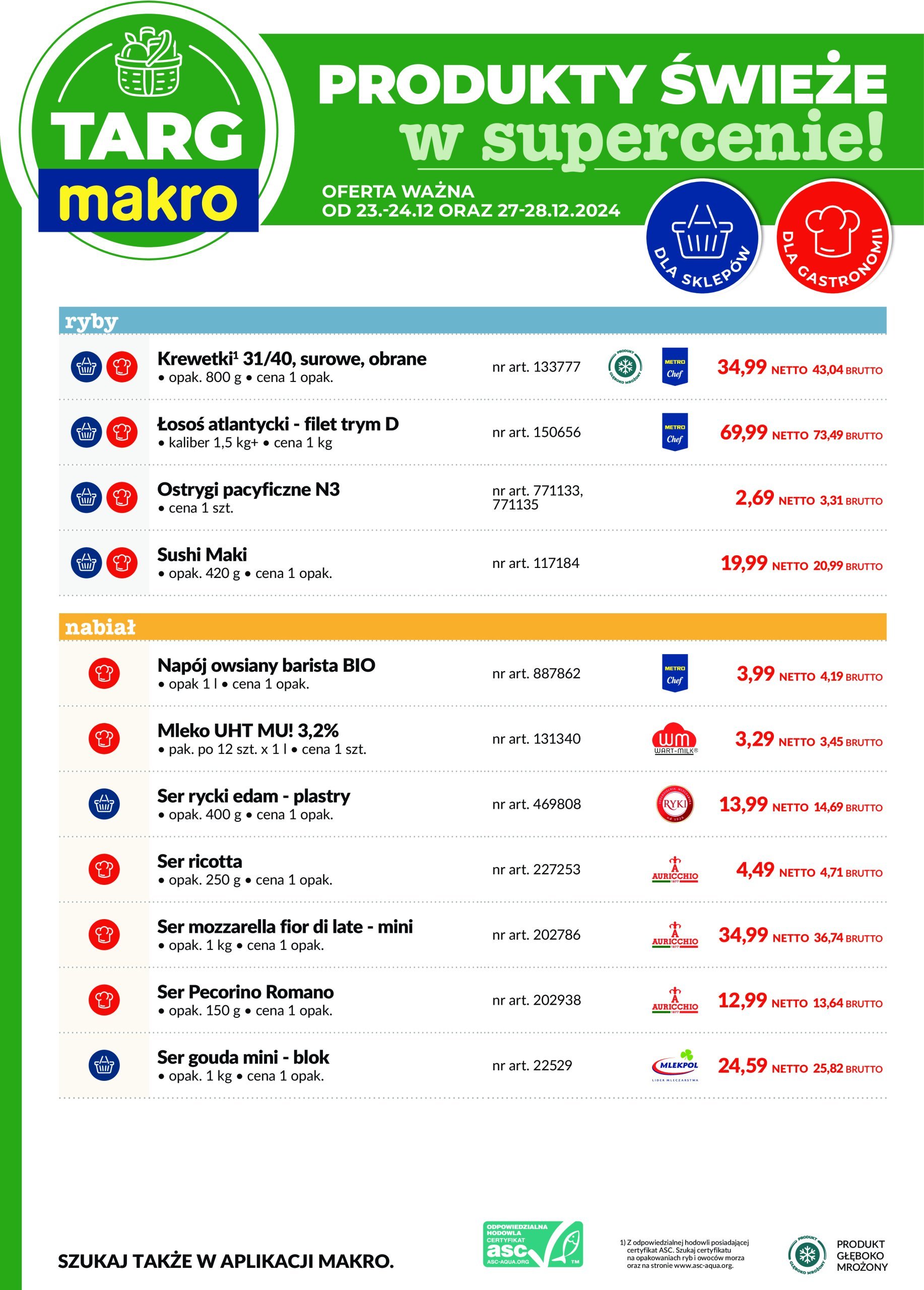 makro - Targ MAKRO - oferta świeża w super cenach! gazetka ważna od 23.12. - 28.12. - page: 3