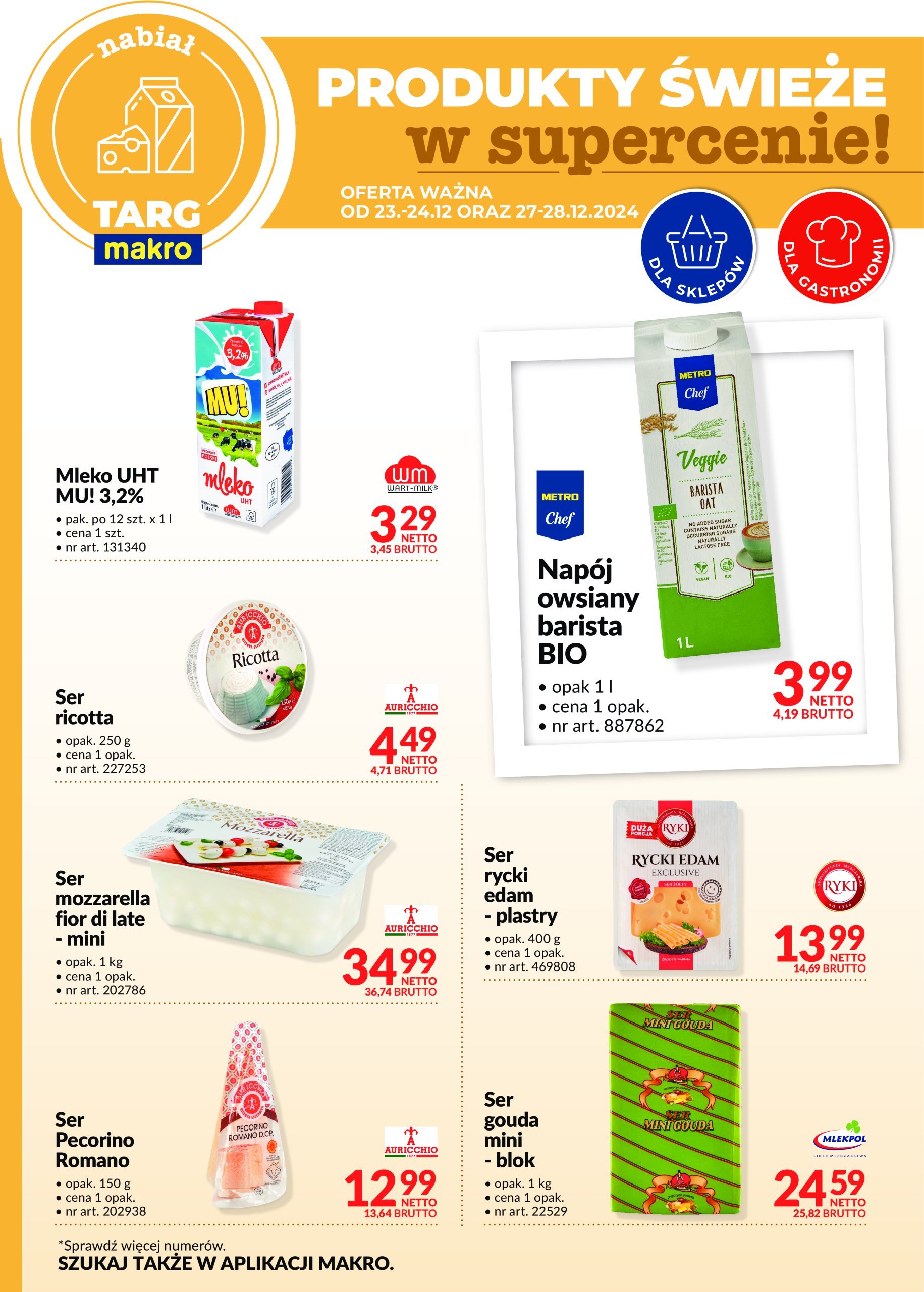 makro - Targ MAKRO - oferta świeża w super cenach! gazetka ważna od 23.12. - 28.12. - page: 8