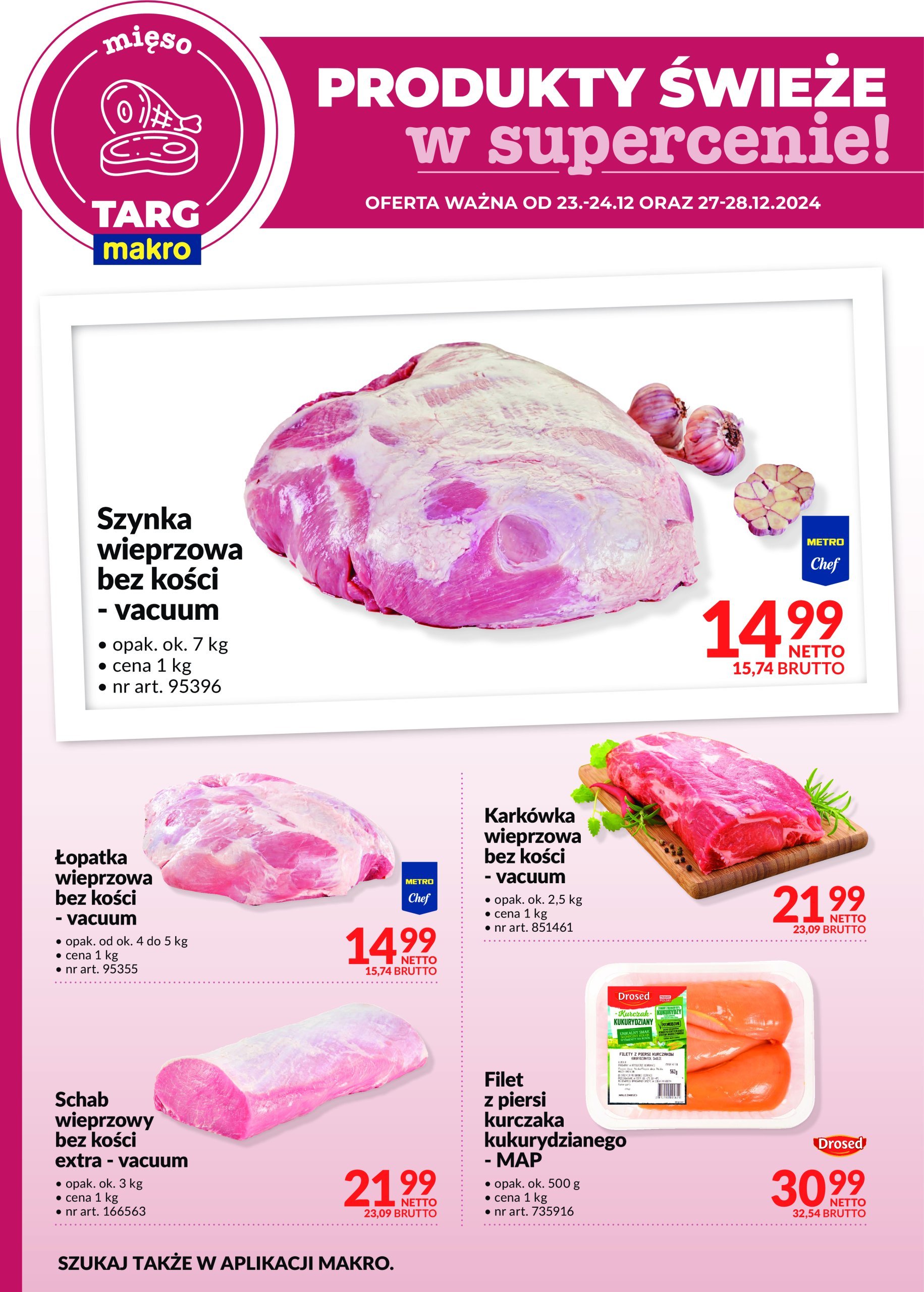 makro - Targ MAKRO - oferta świeża w super cenach! gazetka ważna od 23.12. - 28.12. - page: 4