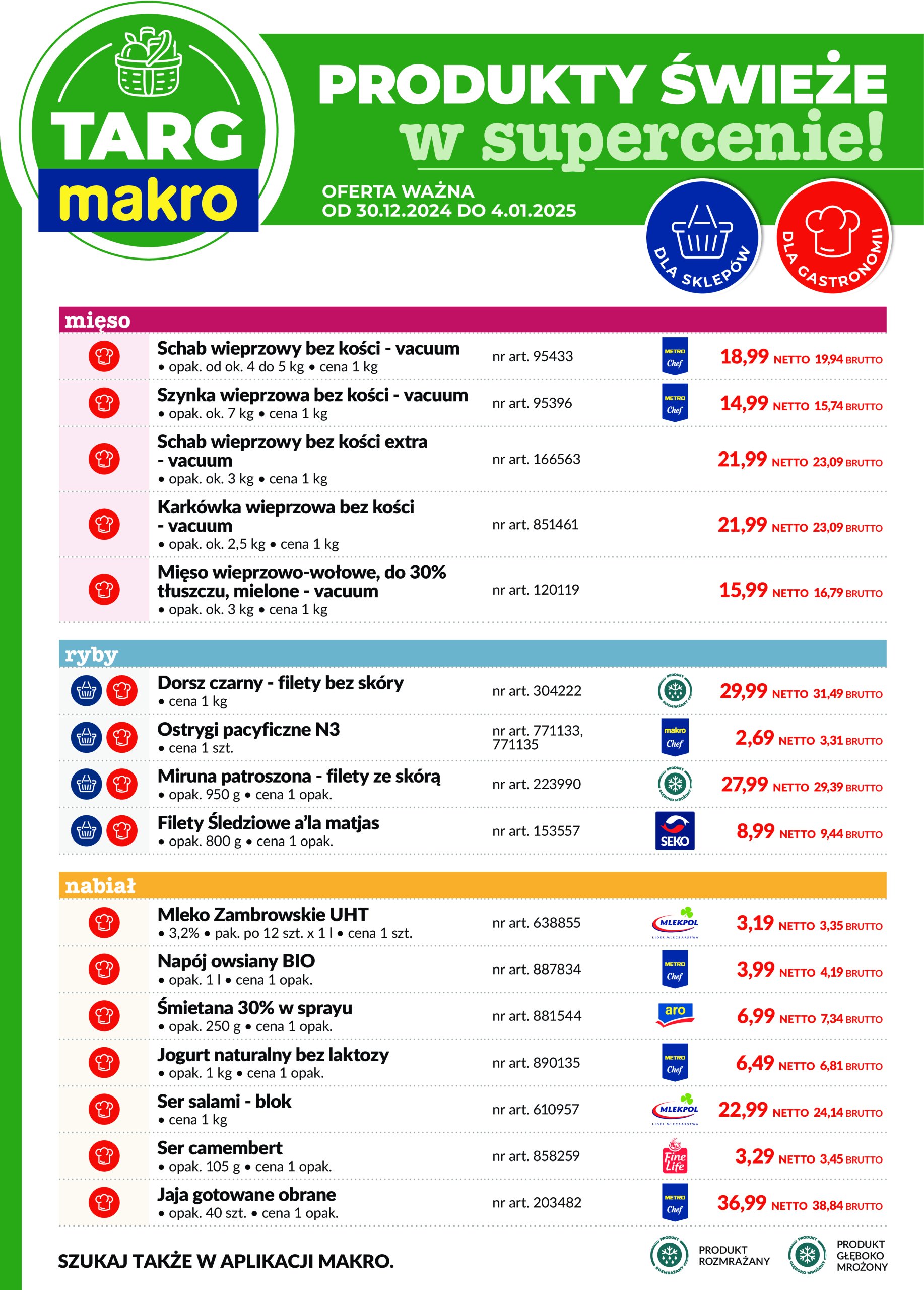 makro - Targ MAKRO - oferta świeża w super cenach! gazetka ważna od 30.12. - 04.01. - page: 2