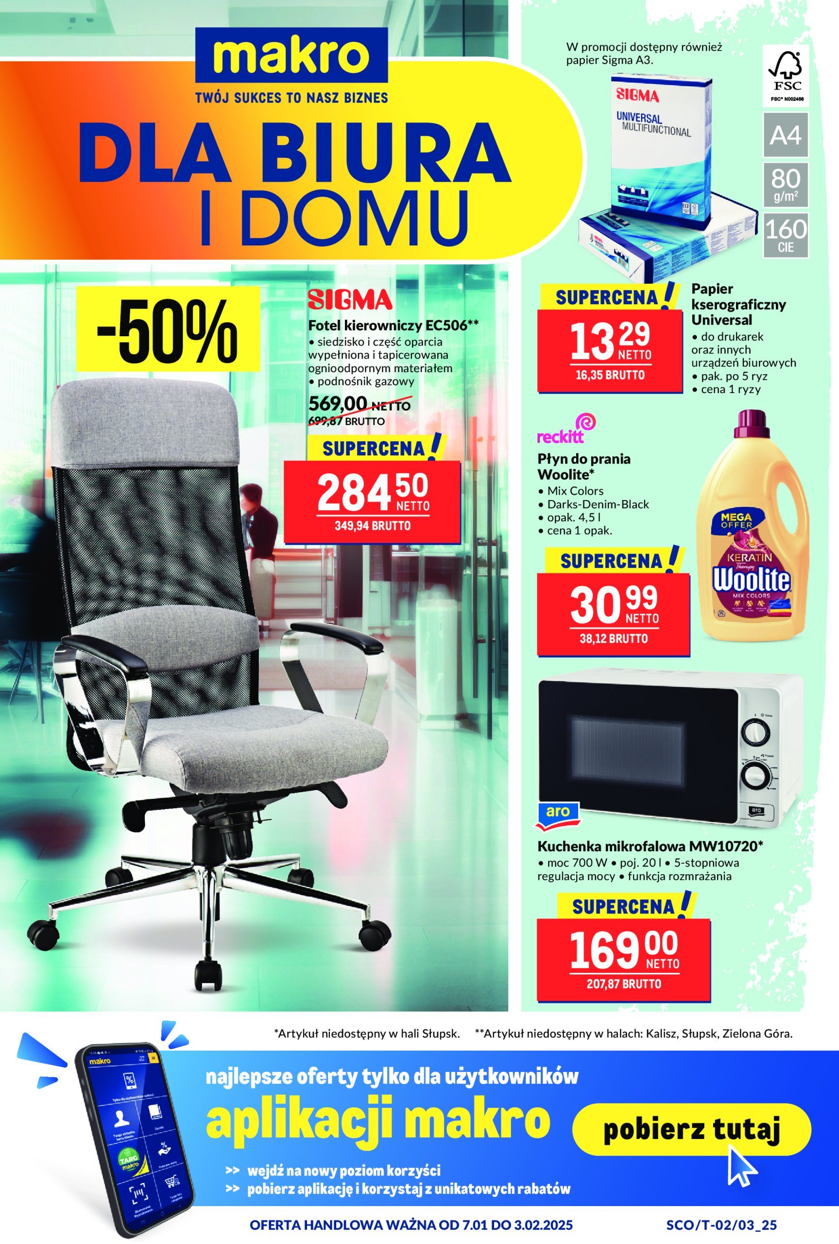 makro - Makro - Oferta dla biura i domu gazetka ważna od 07.01. - 03.02.