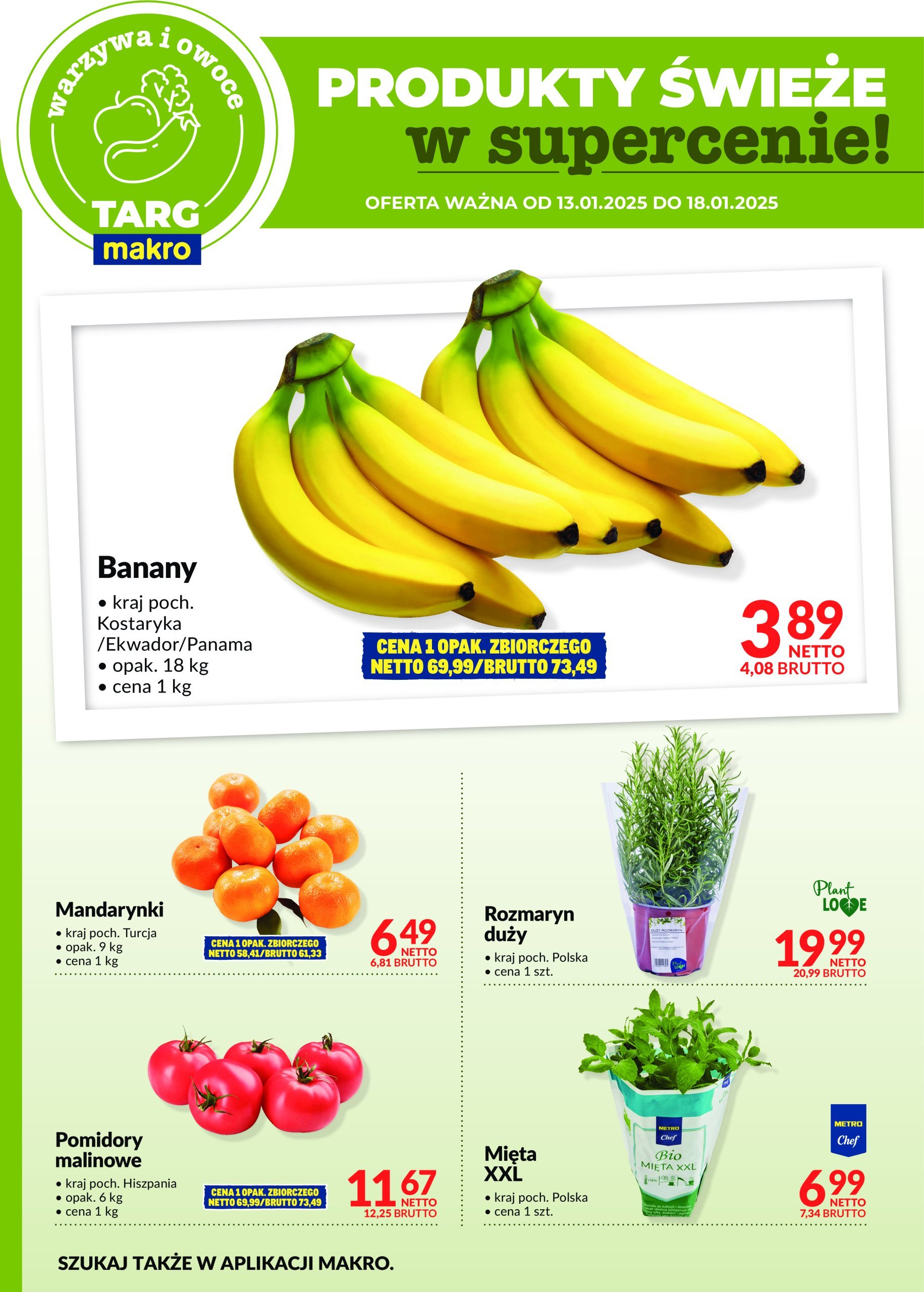 makro - Targ MAKRO - oferta świeża w super cenach! gazetka ważna od 13.01. - 18.01. - page: 7