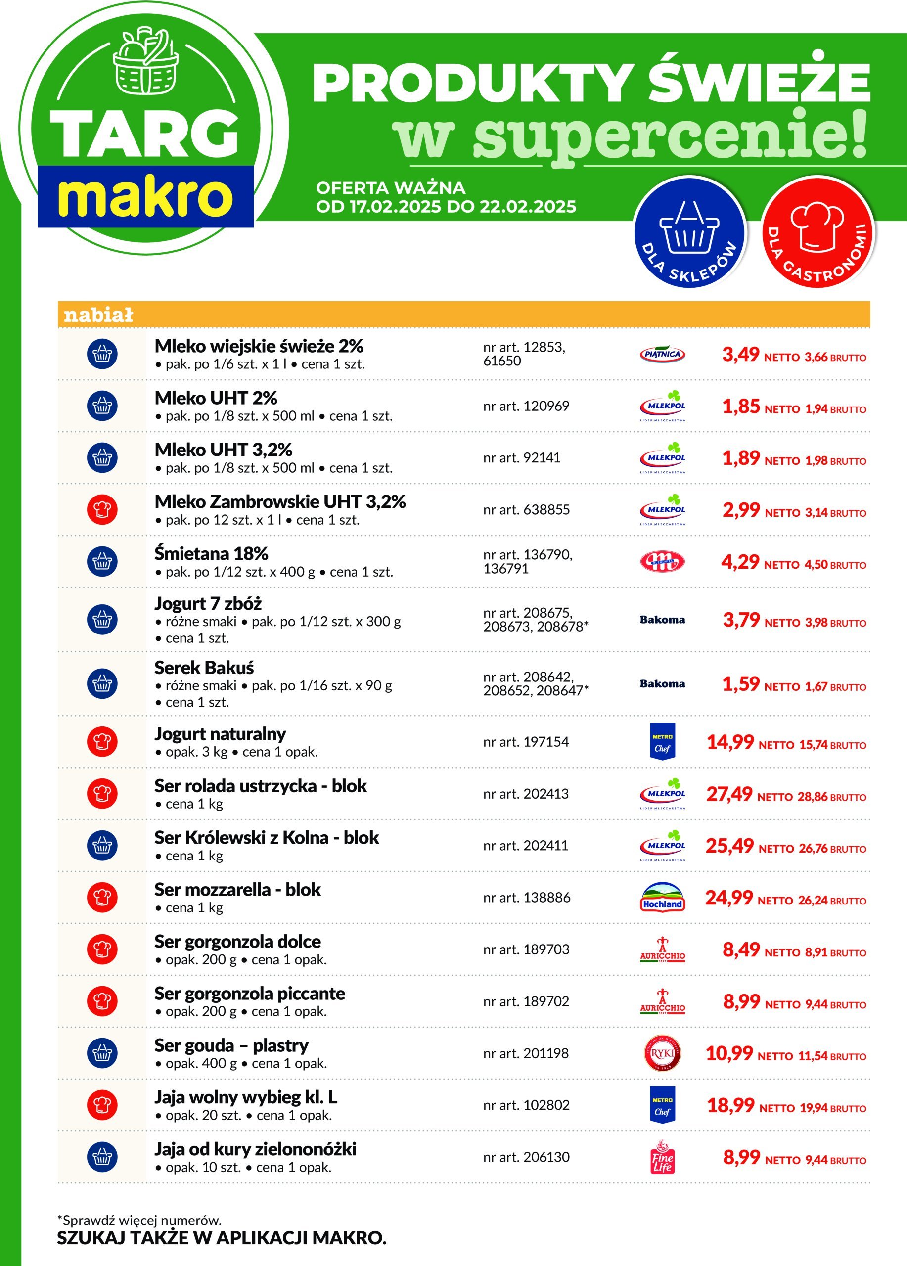 makro - Targ MAKRO - oferta świeża w super cenach gazetka ważna od 17.02. - 22.02. - page: 3