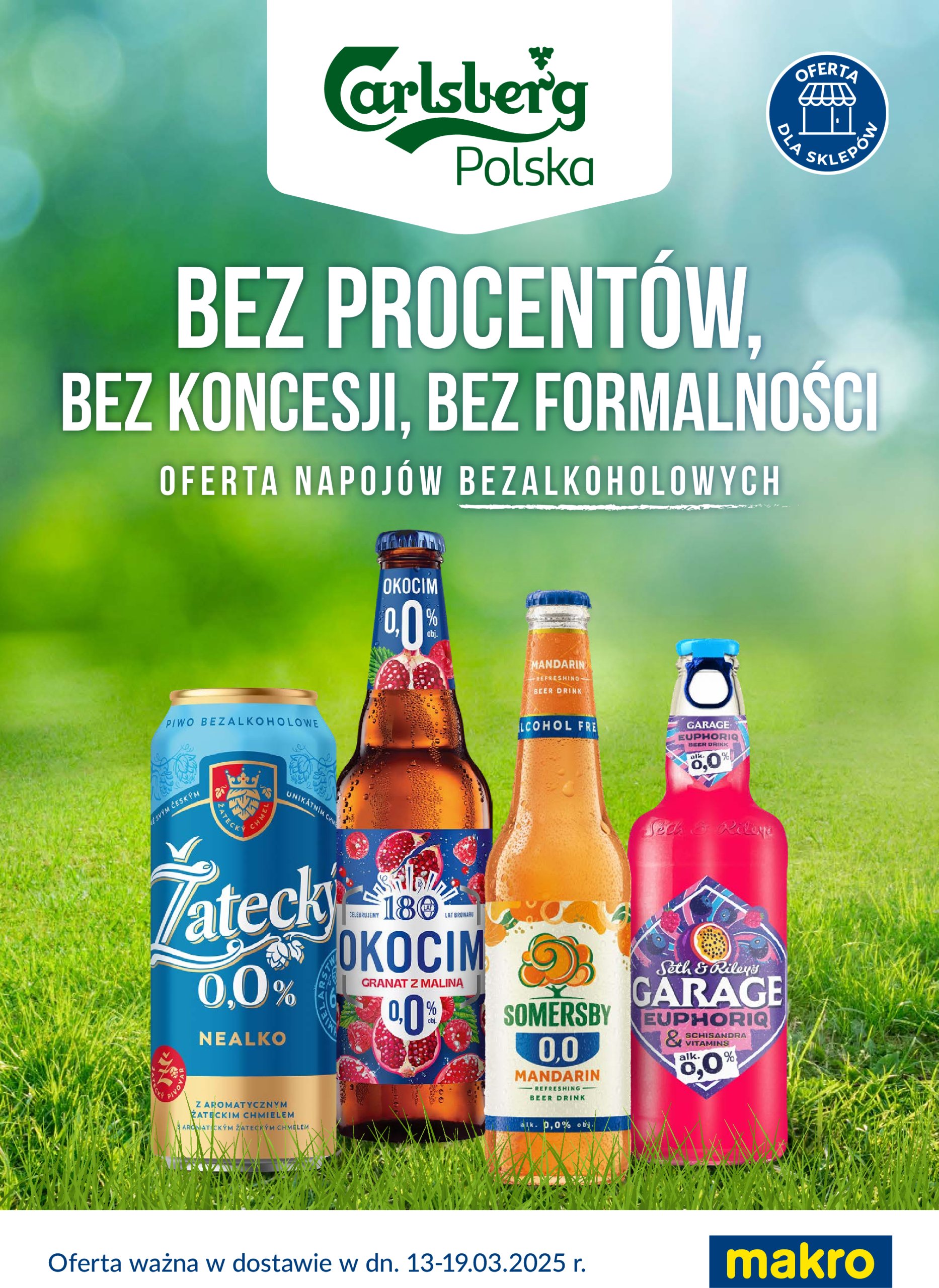 makro - Makro - Ulotka Napoje bezalkoholowe Carlsberg gazetka ważna od 13.03. - 19.03. - page: 1