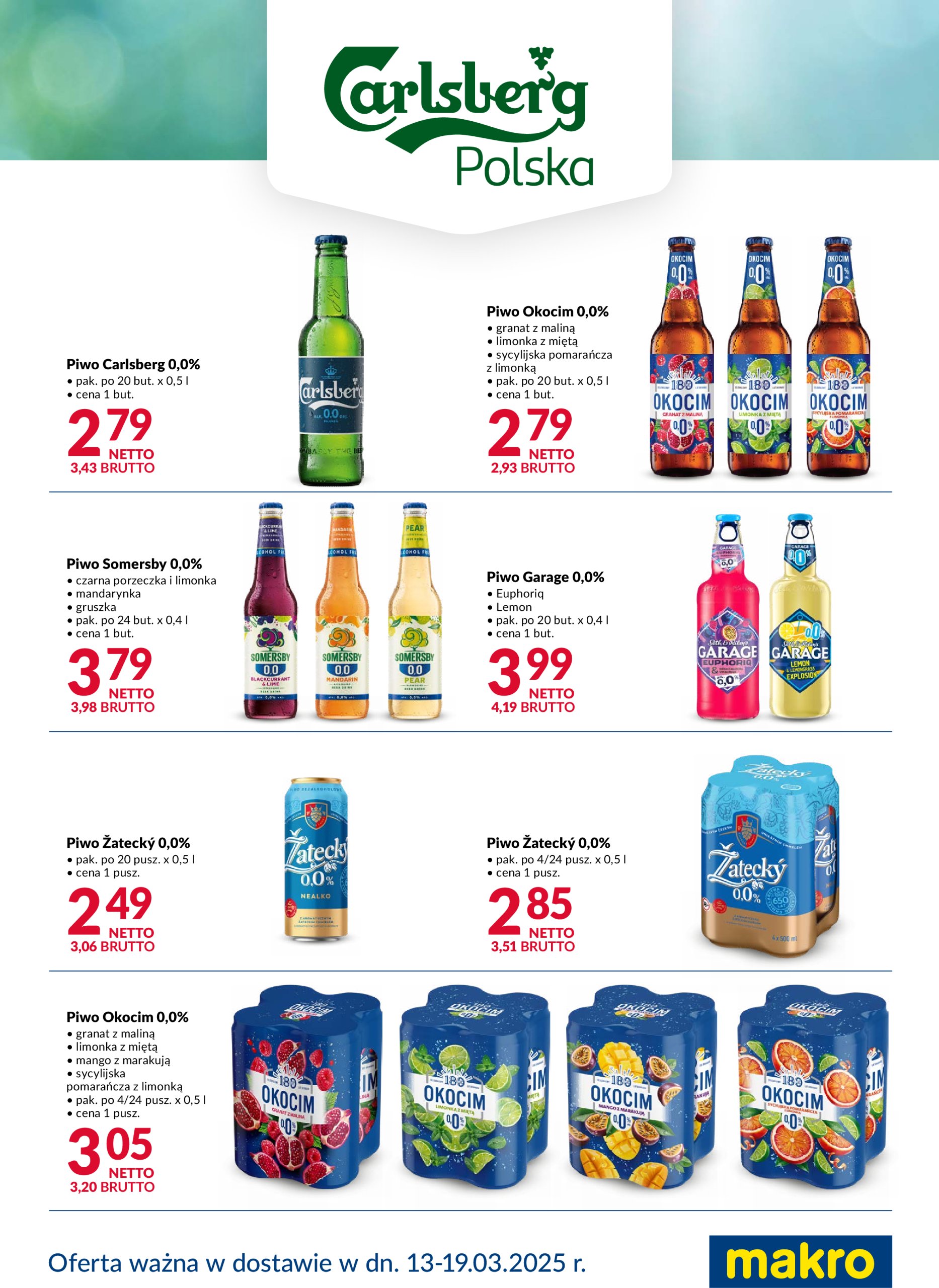 makro - Makro - Ulotka Napoje bezalkoholowe Carlsberg gazetka ważna od 13.03. - 19.03. - page: 2