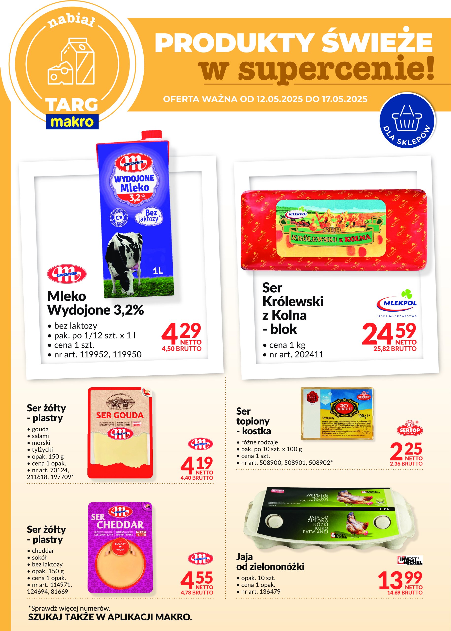 makro - Targ MAKRO - Oferta świeża w super cenach! gazetka ważna od 12.05. - 17.05.