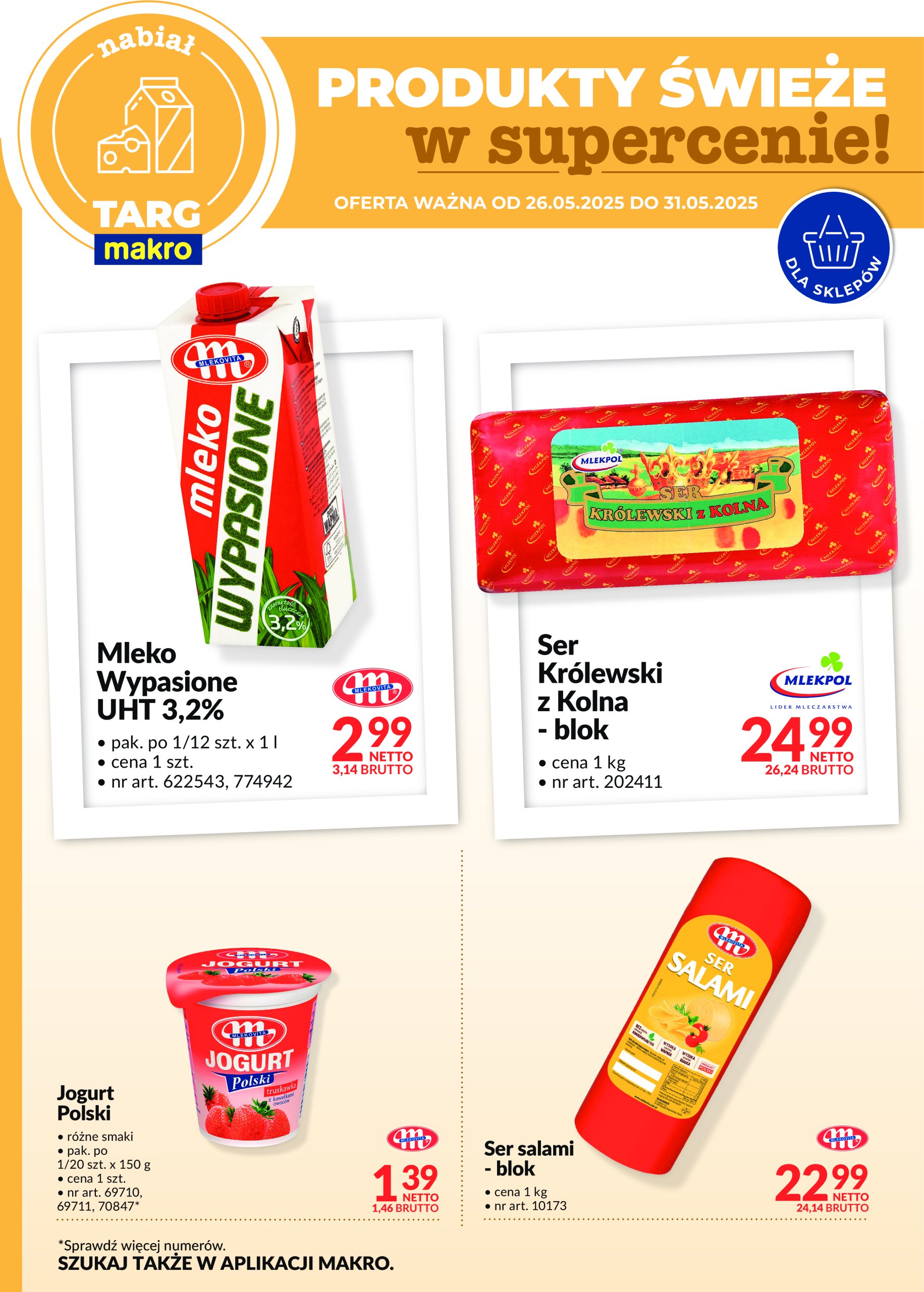 makro - Targ MAKRO - Oferta świeża w super cenach! gazetka ważna od 26.05. - 31.05.