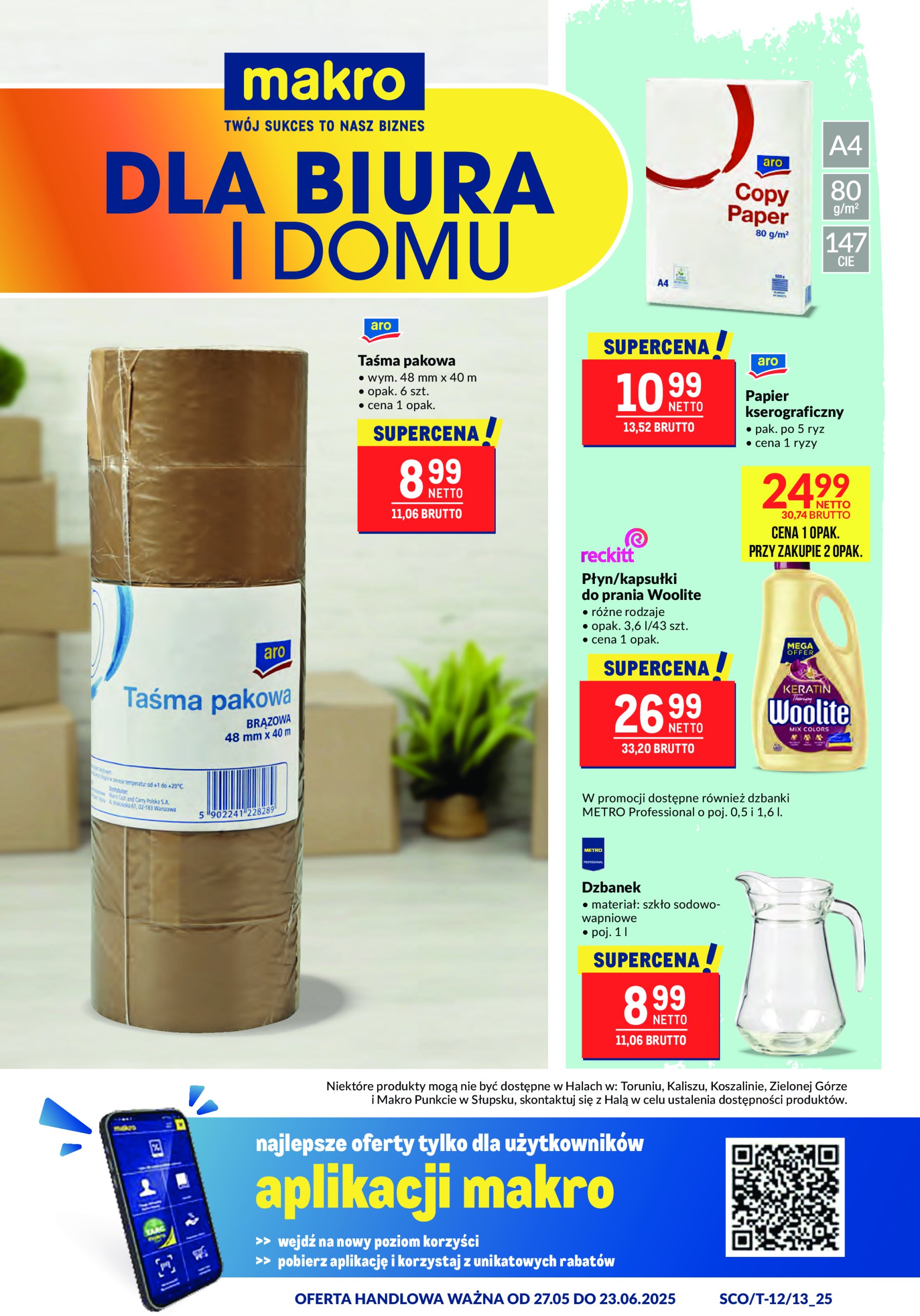 makro - Gazetka Makro - Oferta dla biura i domu ważna od 27.05. - 23.06.
