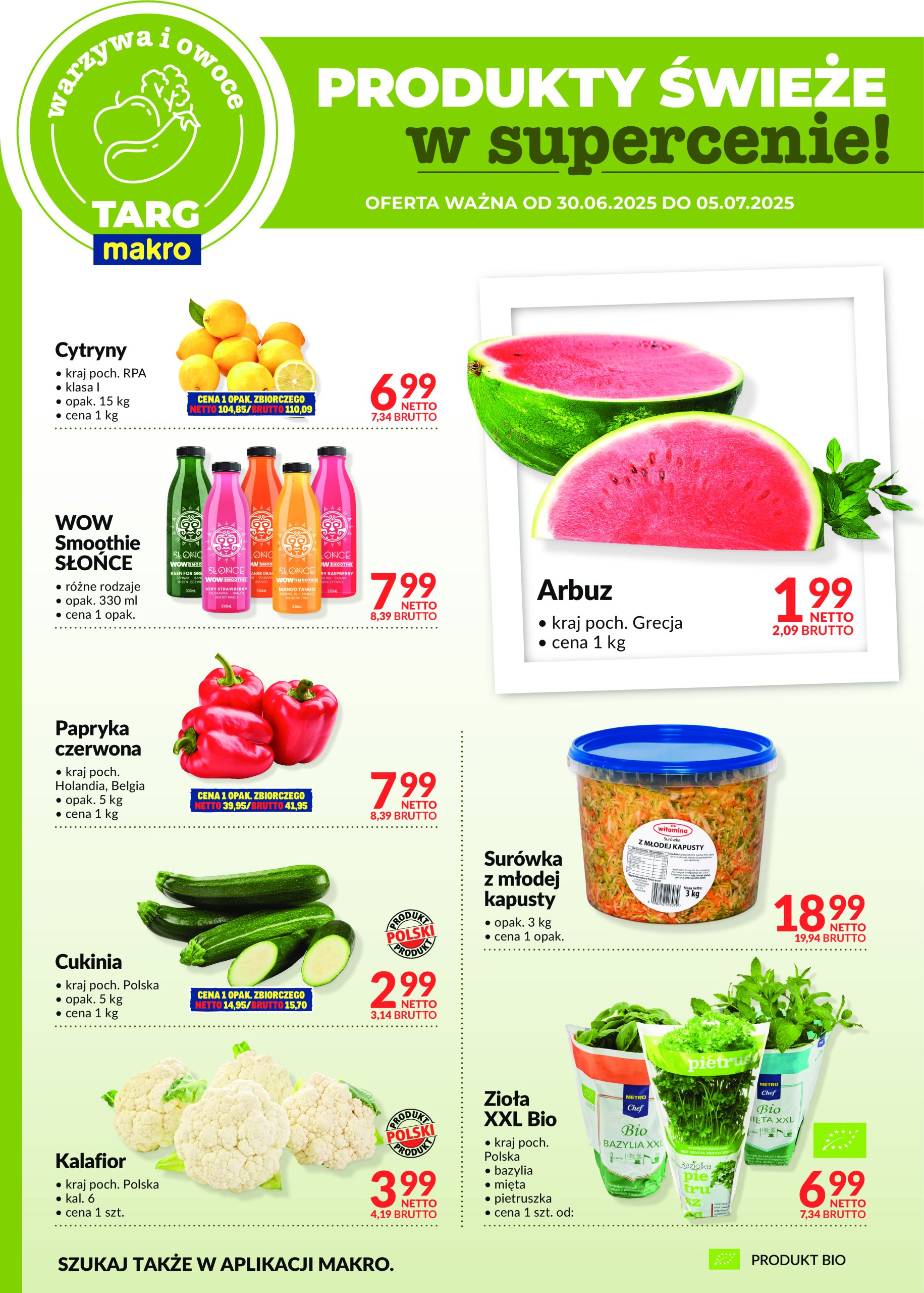 makro - Gazetka Targ MAKRO - oferta świeża w super cenach ważna od 30.06. - 05.07. - page: 5
