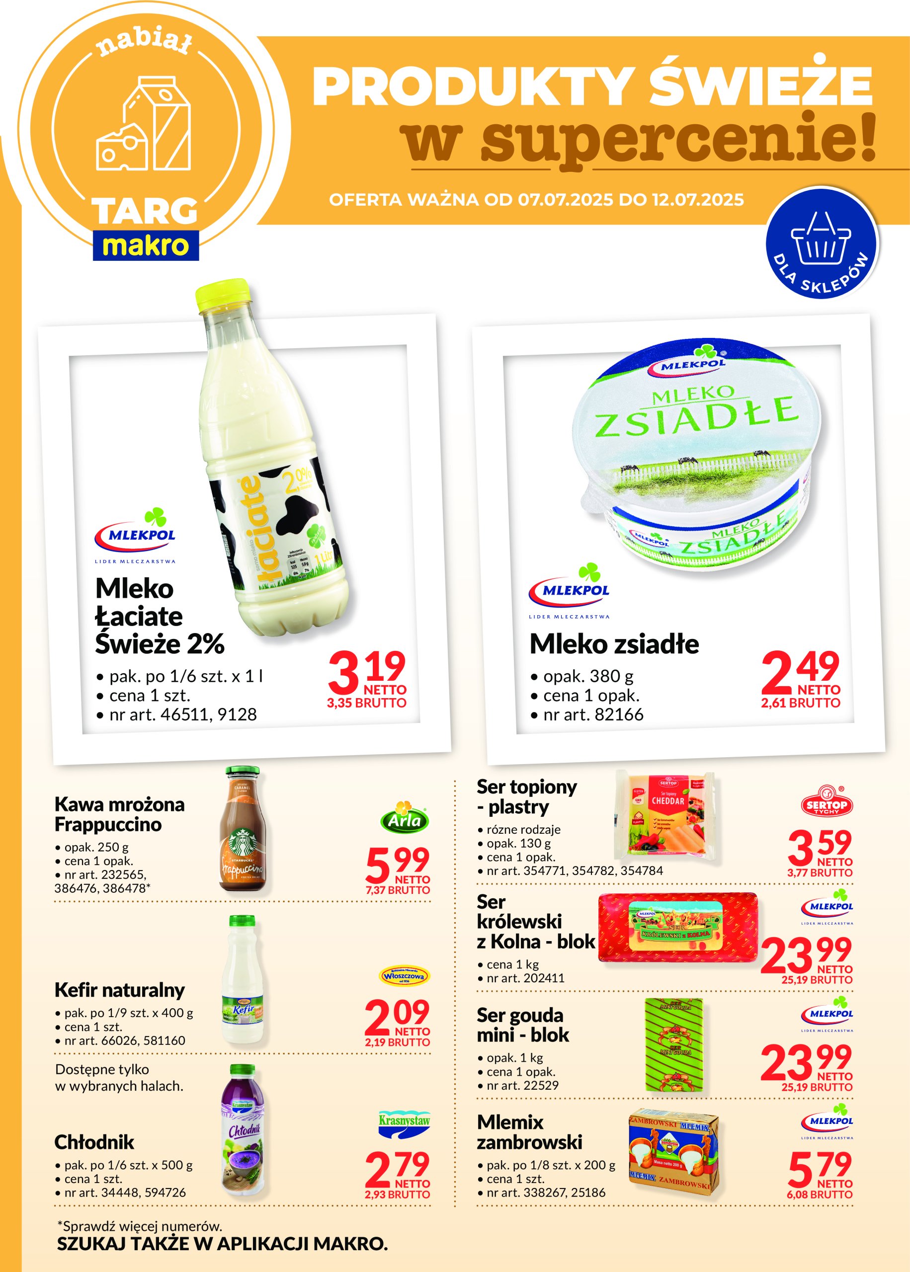 makro - Gazetka Targ MAKRO - Oferta świeża w super cenach! ważna od 07.07. - 12.07.