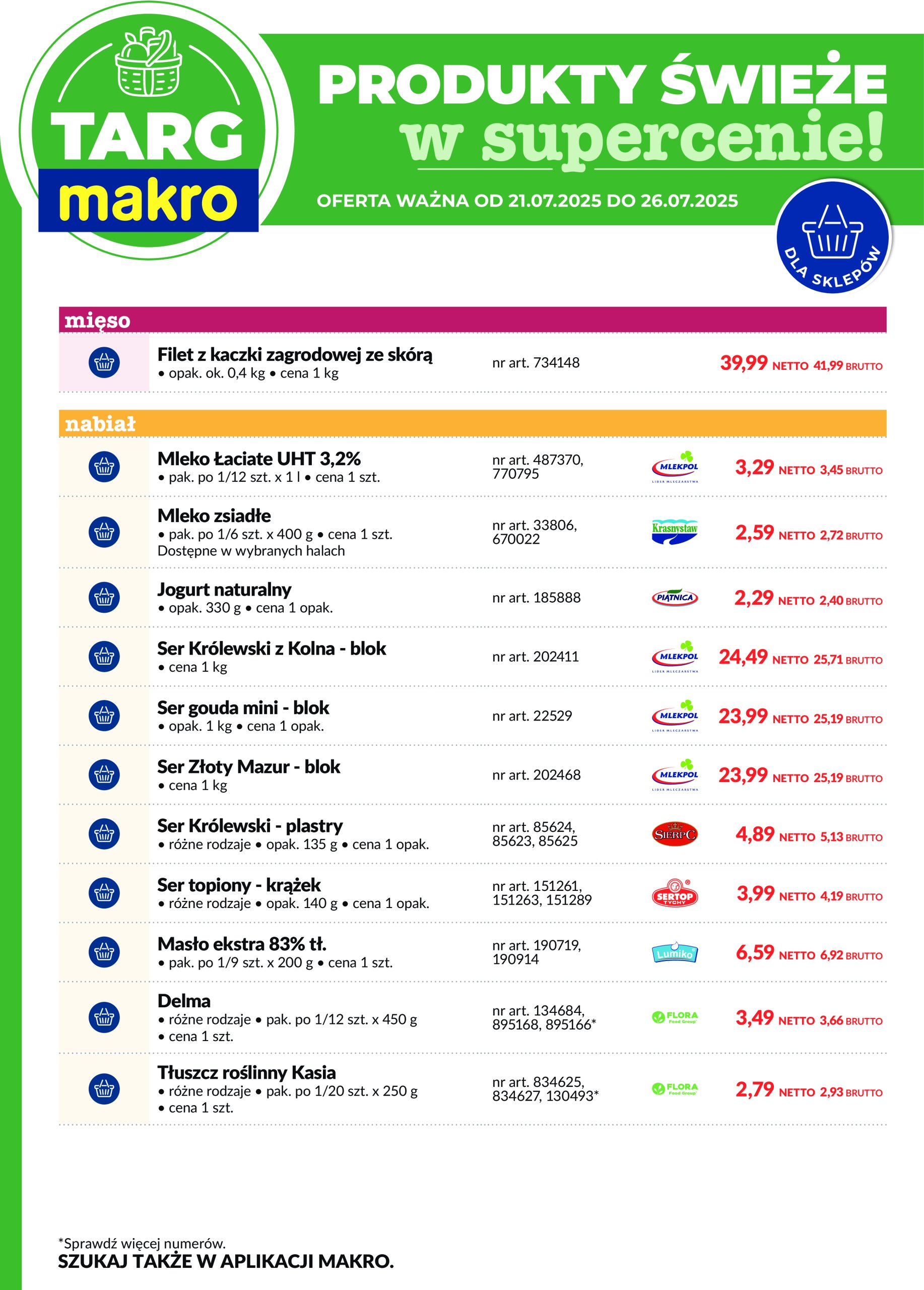 makro - Gazetka Targ MAKRO - Oferta świeża w super cenach! ważna od 21.07. - 26.07. - page: 8