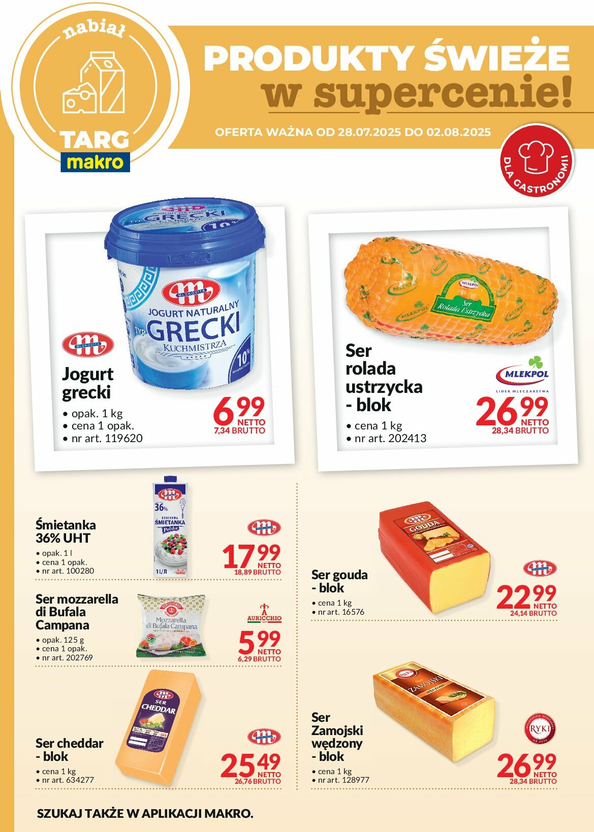 makro - Gazetka Targ MAKRO - oferta świeża w super cenach - ważna od 28.07. do 02.08.