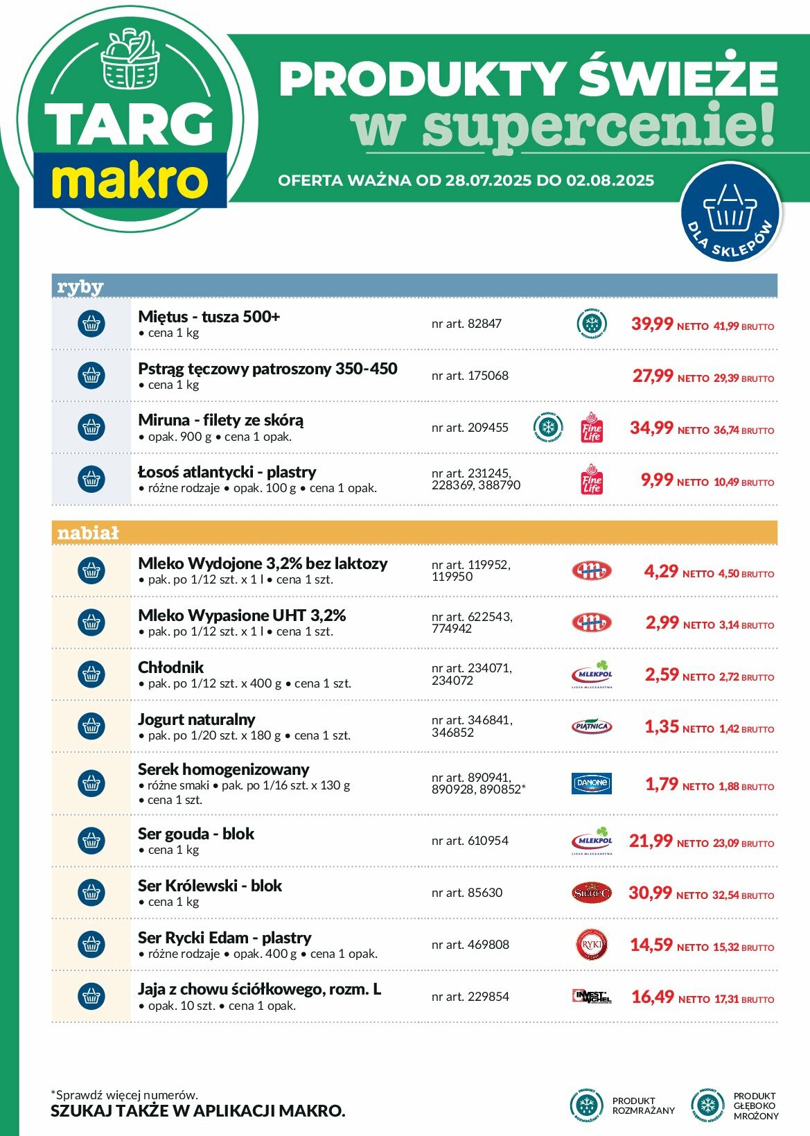 makro - Gazetka Targ MAKRO - oferta świeża w super cenach - ważna od 28.07. do 02.08. - page: 7