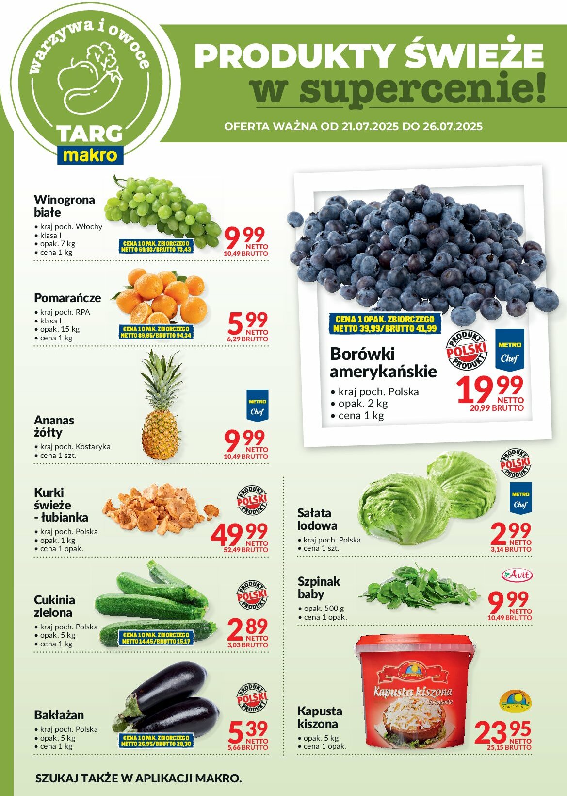 makro - Gazetka Targ MAKRO - oferta świeża w super cenach - ważna od 28.07. do 02.08. - page: 5