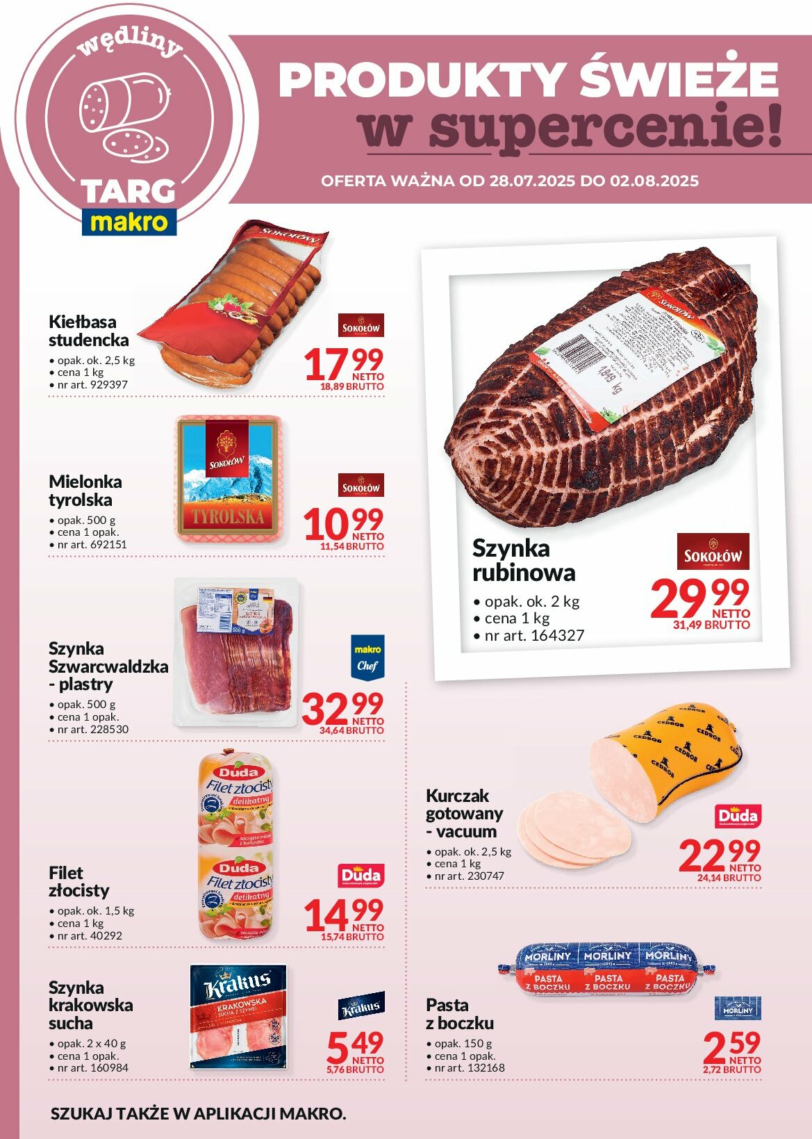 makro - Gazetka Targ MAKRO - oferta świeża w super cenach - ważna od 28.07. do 02.08. - page: 3