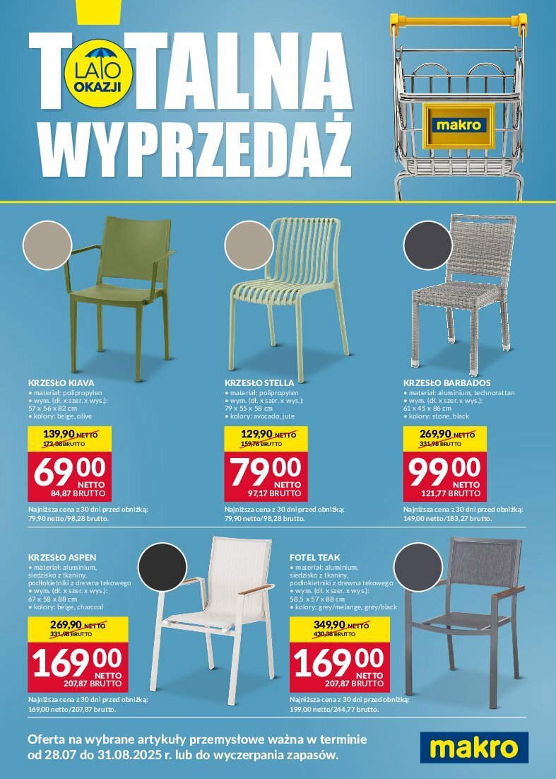 makro - Gazetka Makro - Totalna Wyprzedaż - ważna od 28.07. do 31.08.