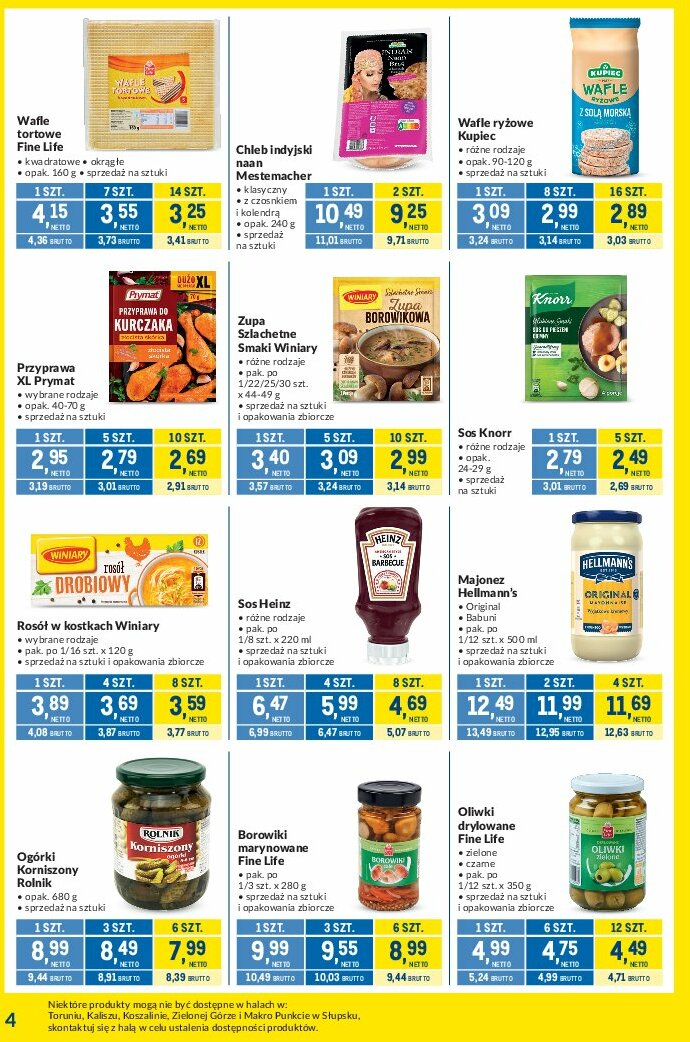 makro - Gazetka Makro - Kupujesz więcej płacisz mniej - ważna od 05.08. do 01.09. - page: 4