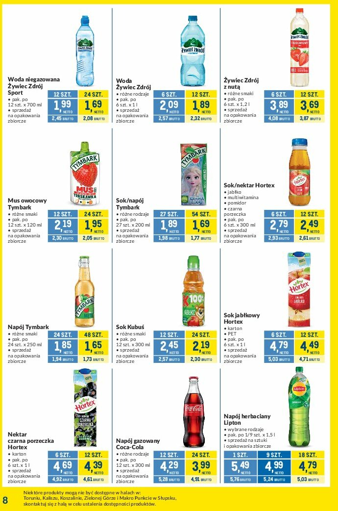 makro - Gazetka Makro - Kupujesz więcej płacisz mniej - ważna od 05.08. do 01.09. - page: 8
