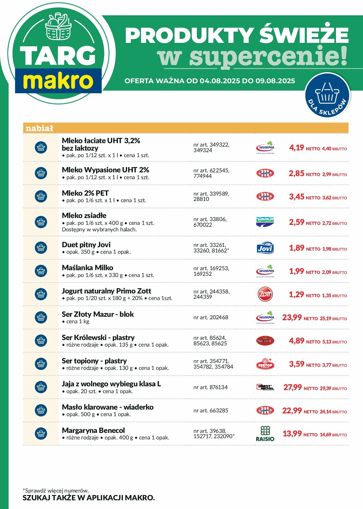 makro - Gazetka Targ MAKRO - Oferta świeża w super cenach! - ważna od 04.08. do 09.08. - page: 7