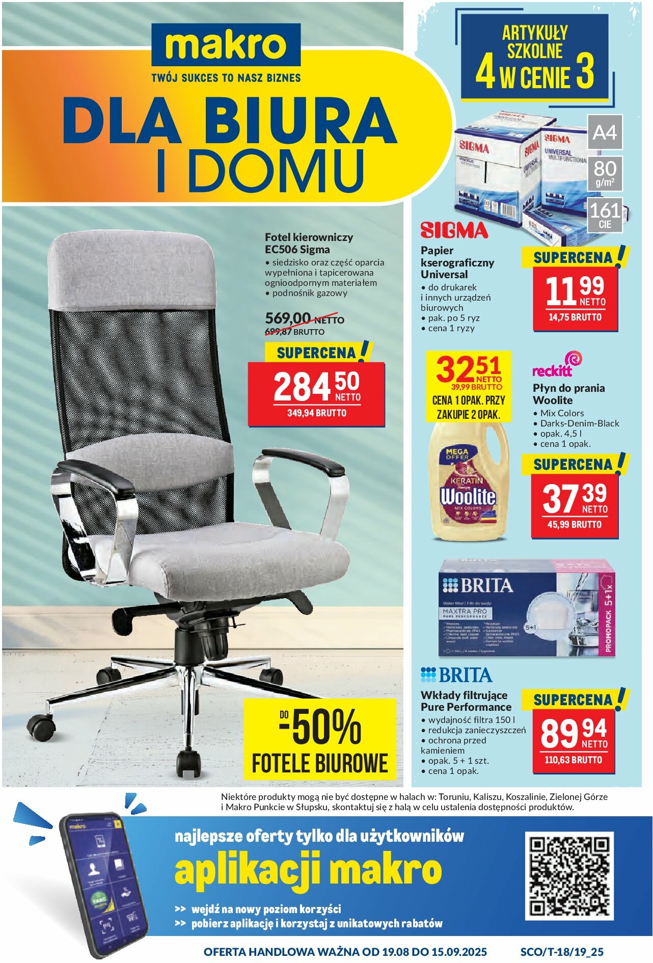 makro - Gazetka Makro - Oferta dla biura i domu - ważna od 19.08. do 15.09.